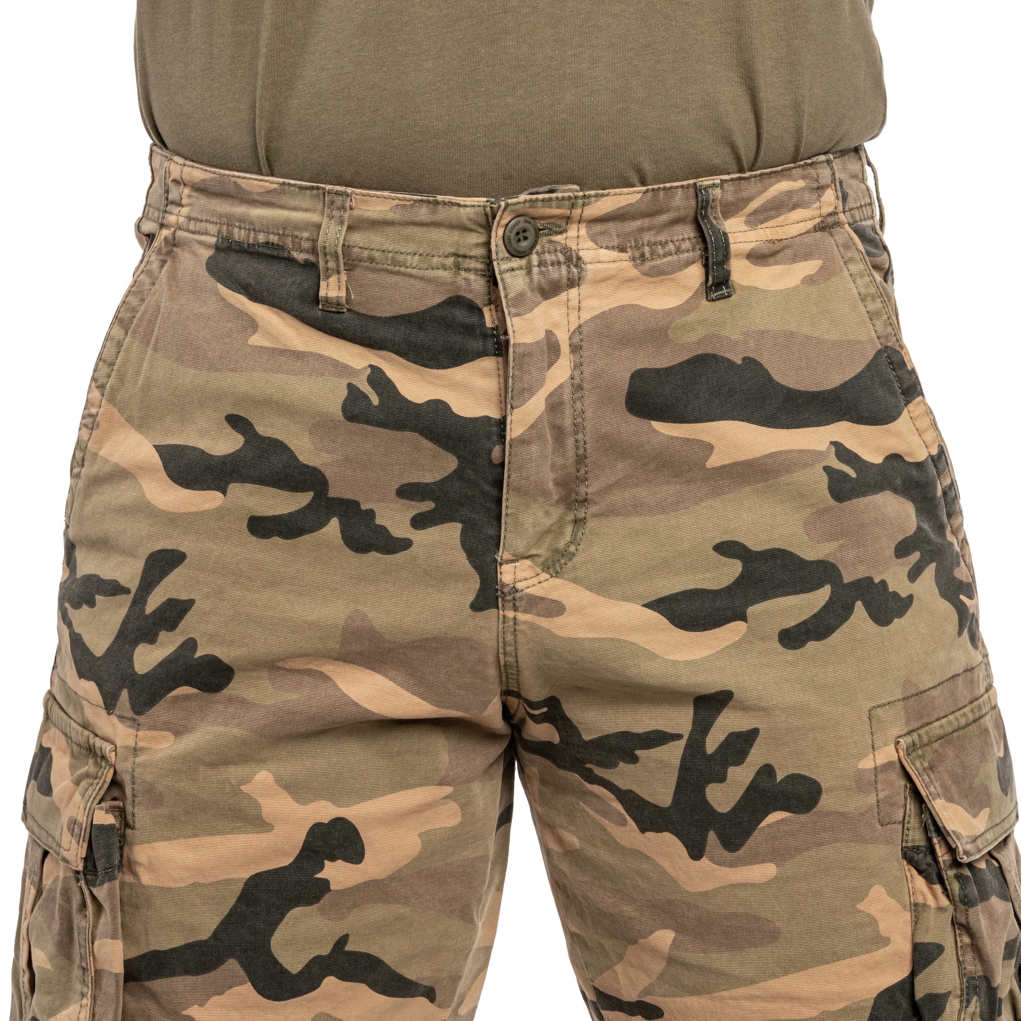 Pitbull Jackal Shorts - Woodland Camo