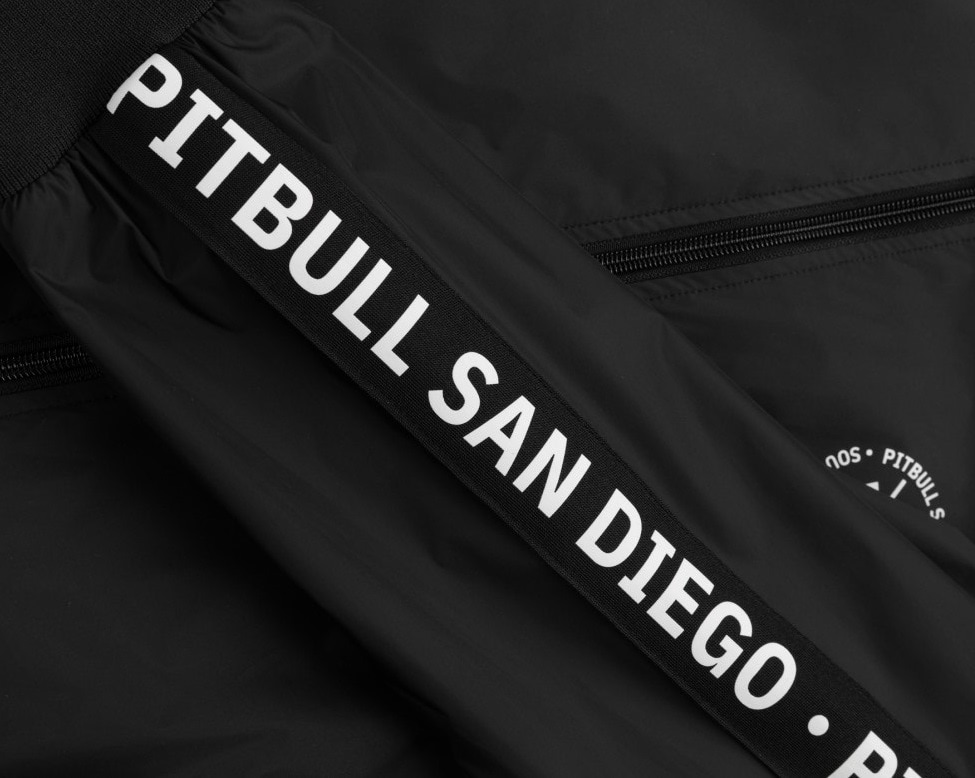 Kurtka Pitbull Athletic Tape Hooded - Black