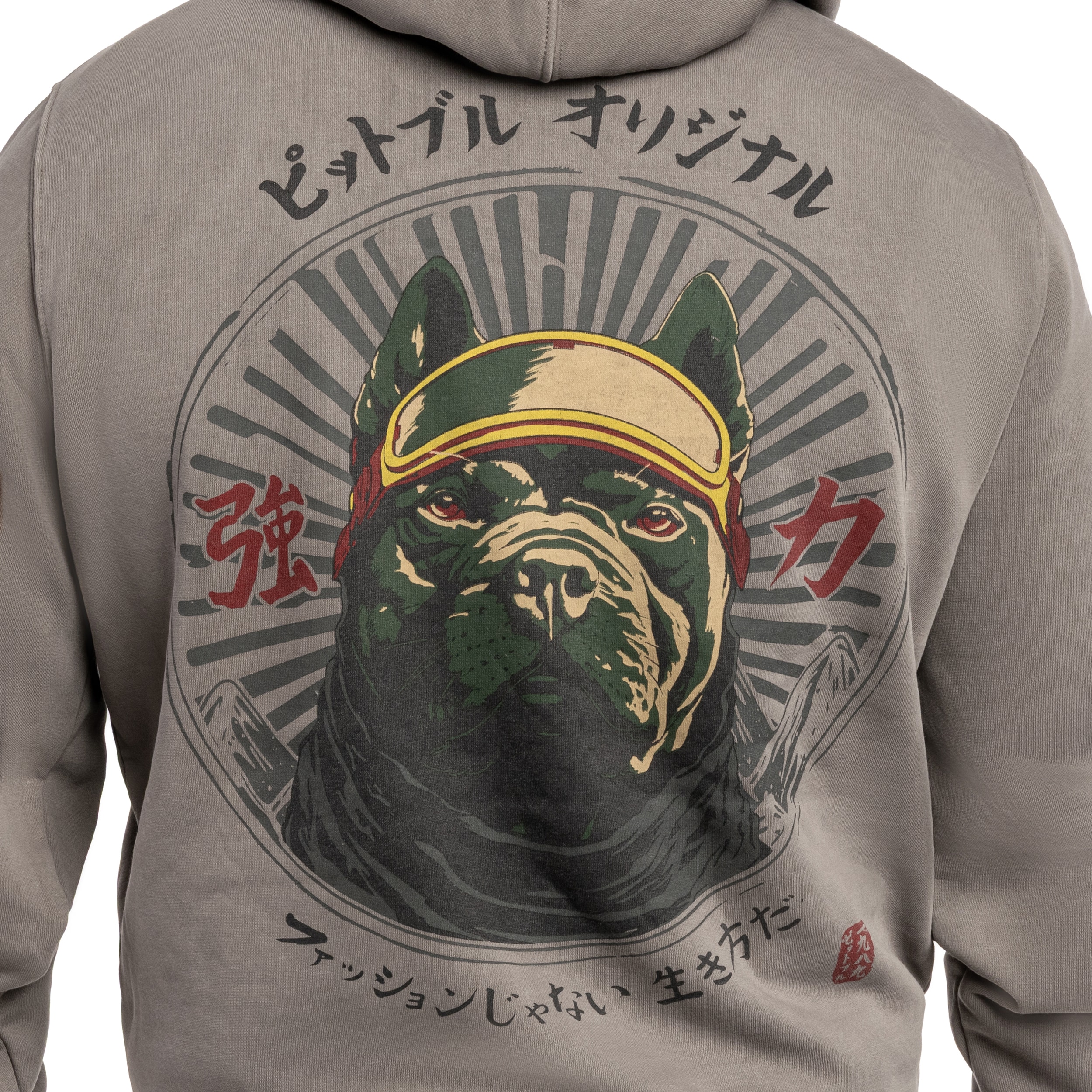 Pitbull Washed MT Fuji Hooded Sweatshirt - Grey