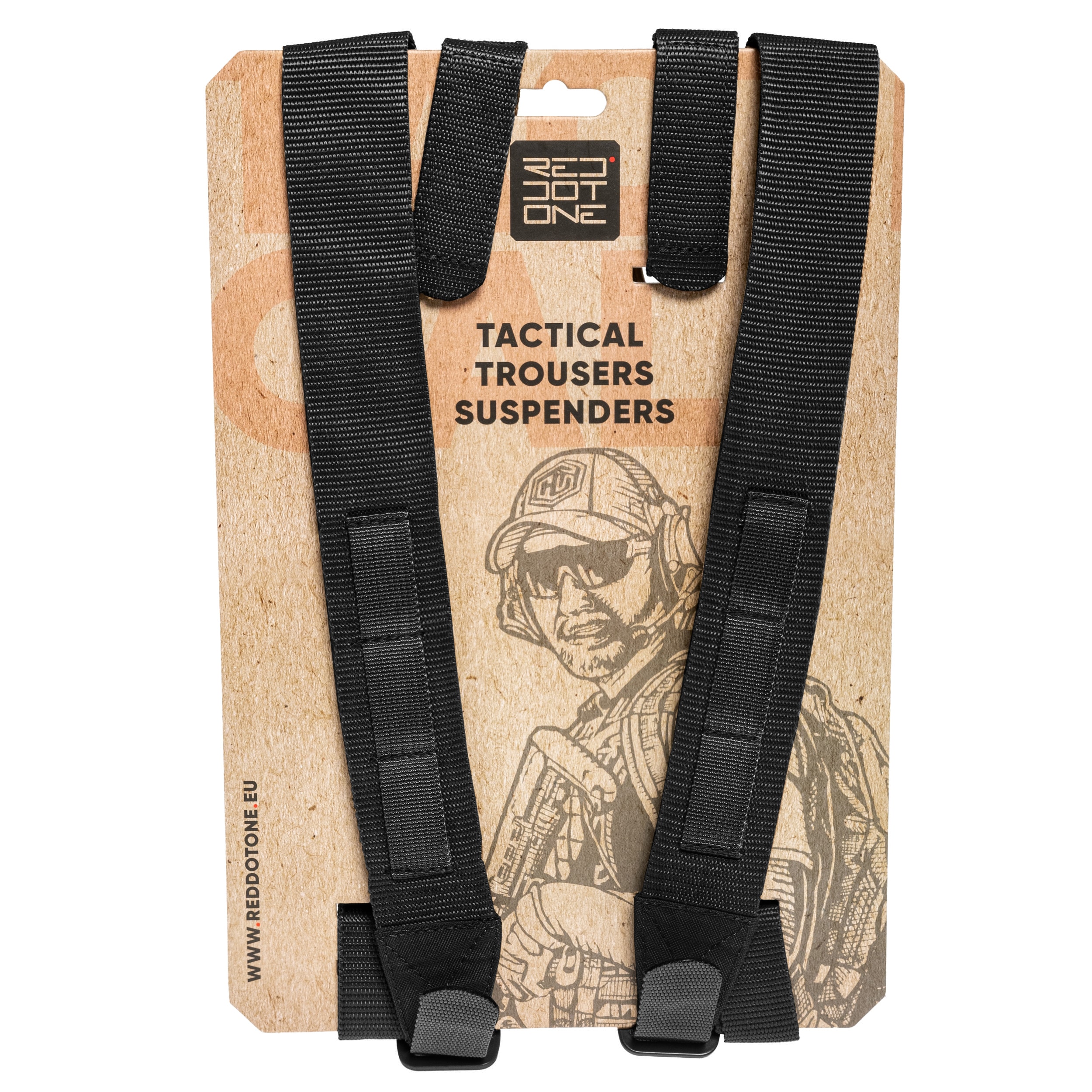 Red Dot One Tactical Suspenders - Black