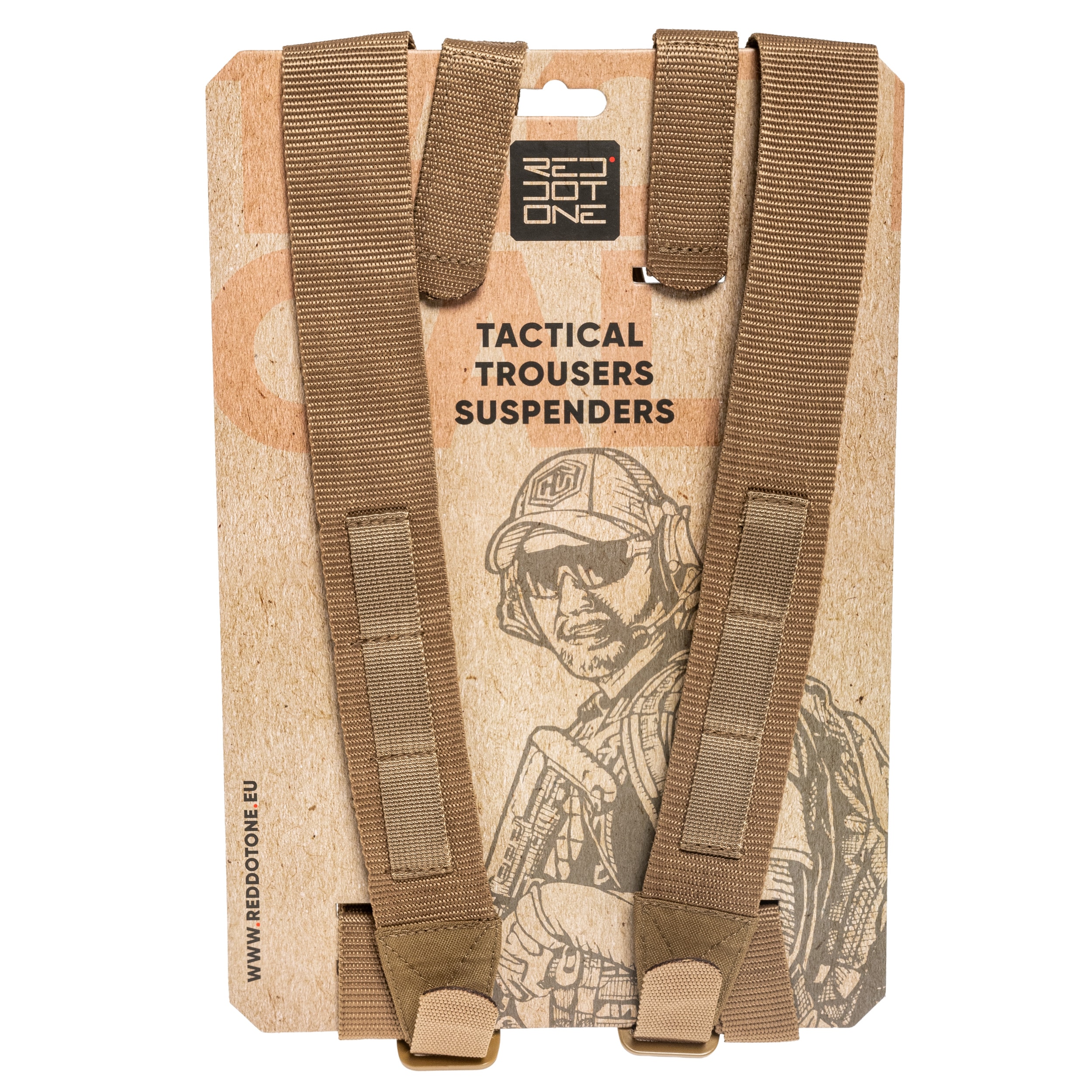 Red Dot One Tactical Suspenders - Flat Dark Earth