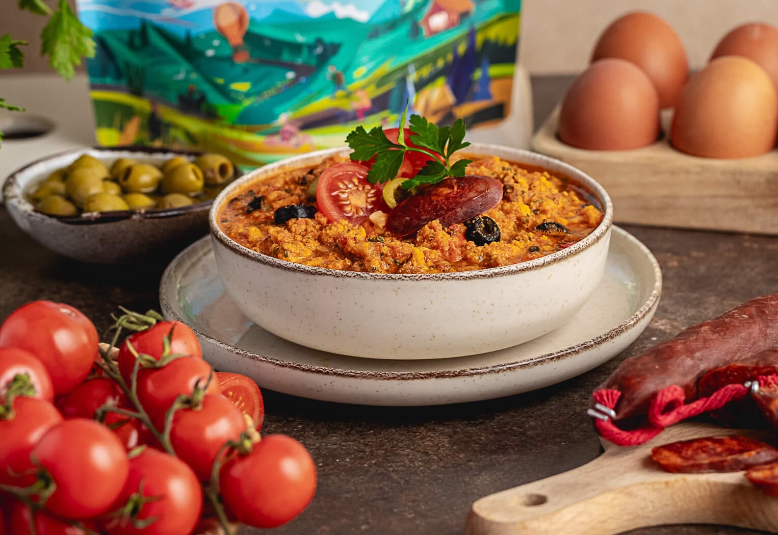 Żywność liofilizowana Lyommy Szakszuka z chorizo i oliwkami 66 g/351 kcal