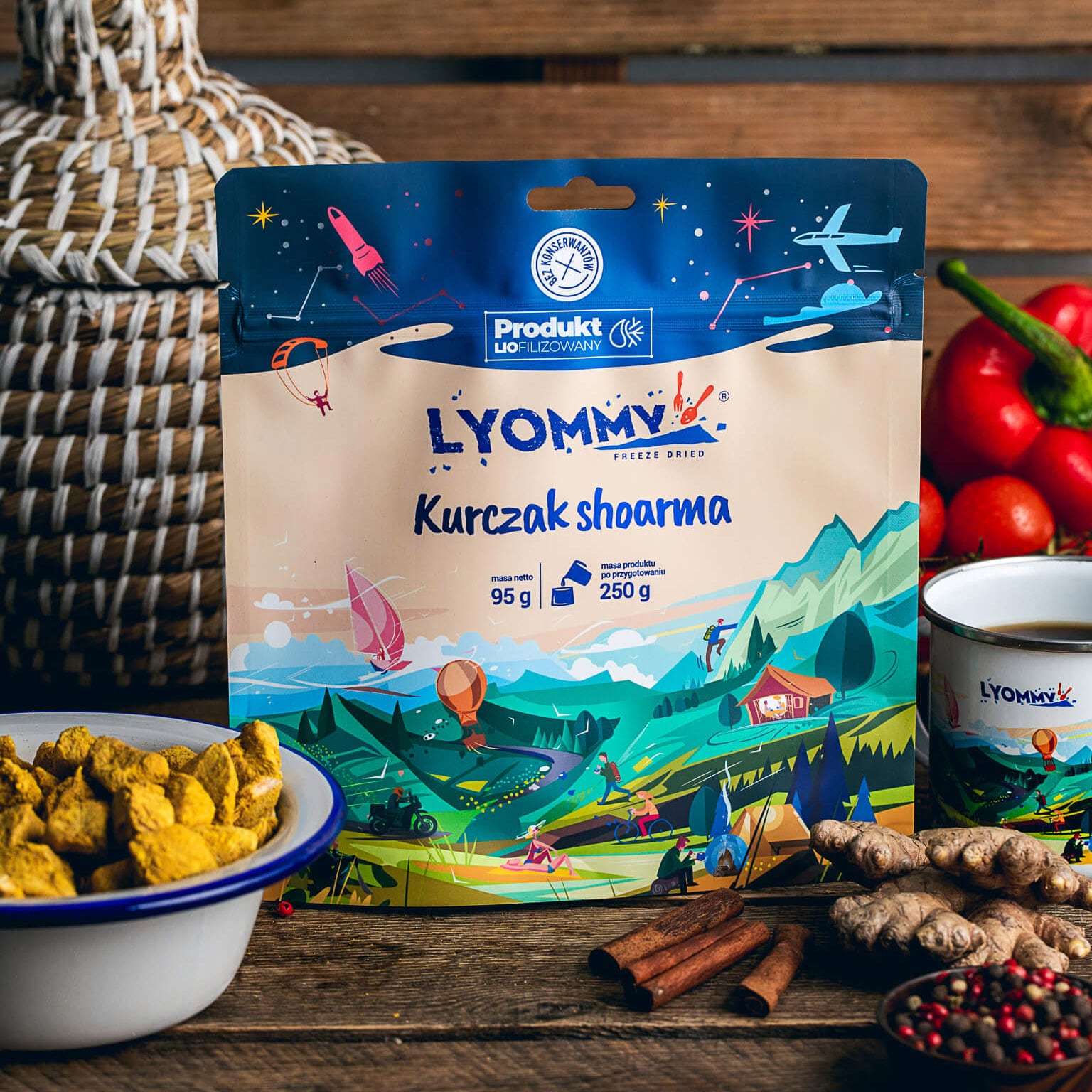 Żywność liofilizowana Lyommy Kurczak shoarma 95 g/1814 kcal
