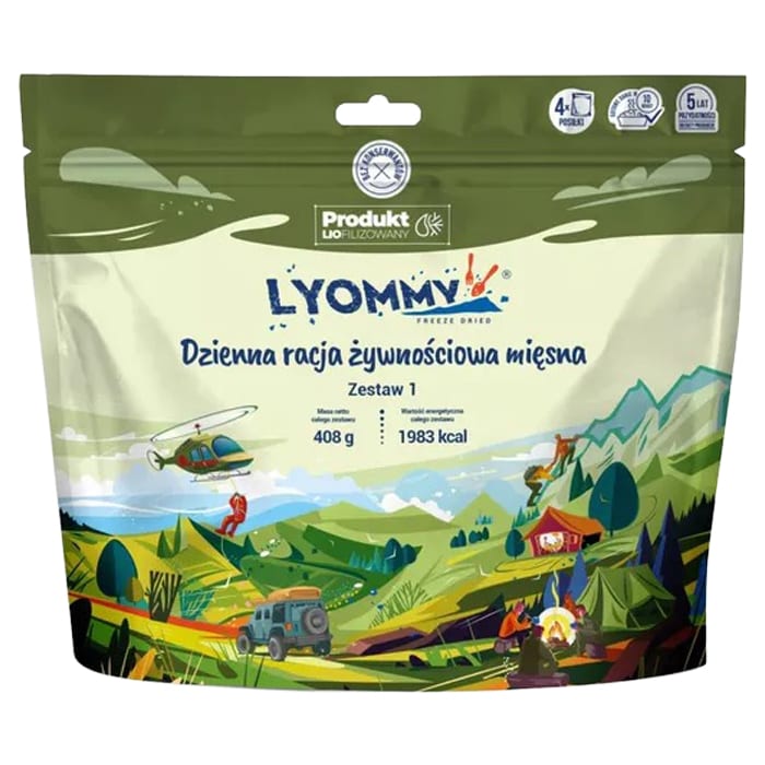 М'ясний раціон харчування Lyommy Набір 1 - 408 г/1983 ккал