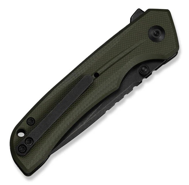 Складаний ніж Civivi Tarask Black Stonewashed Nitro-V G10 - OD Green
