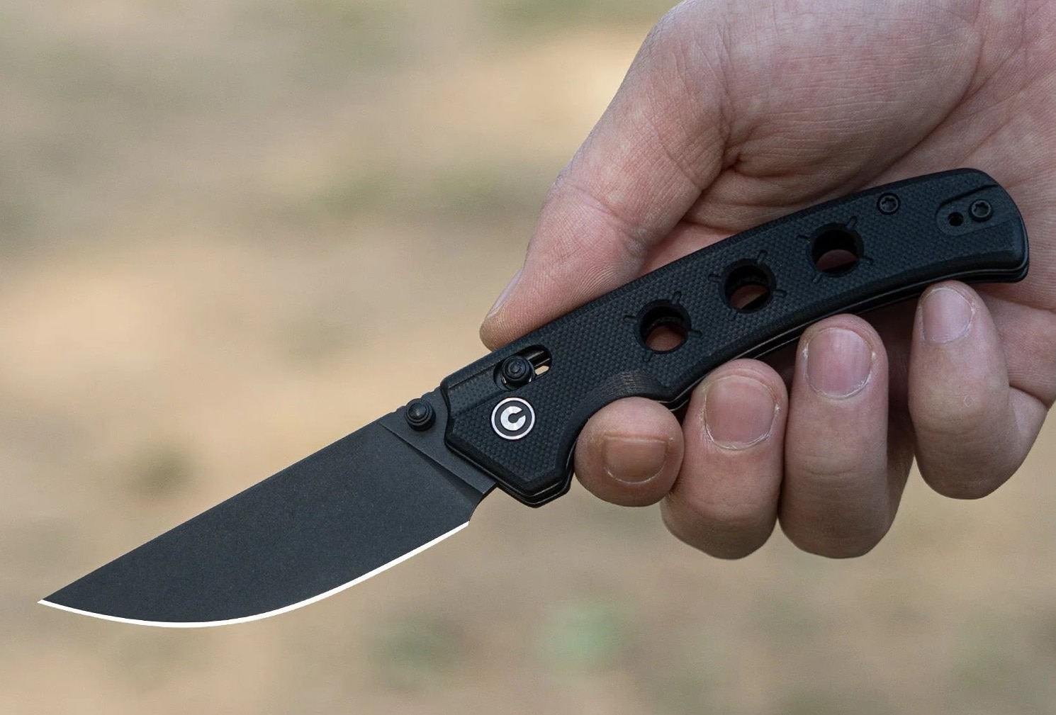 Nóż składany Civivi Noctis Black Stonewashed Nitro-V G10 - Black
