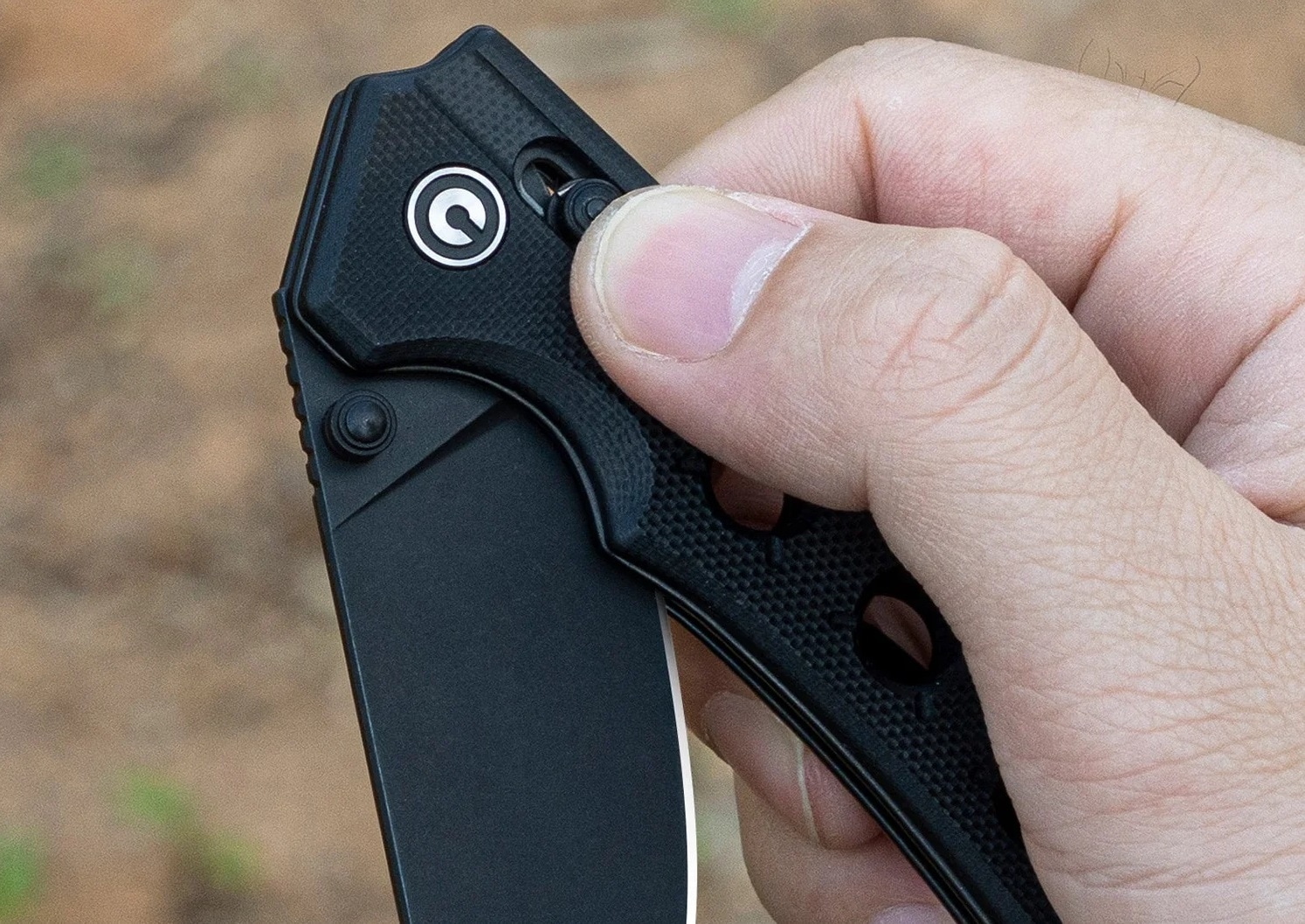 Nóż składany Civivi Noctis Black Stonewashed Nitro-V G10 - Black