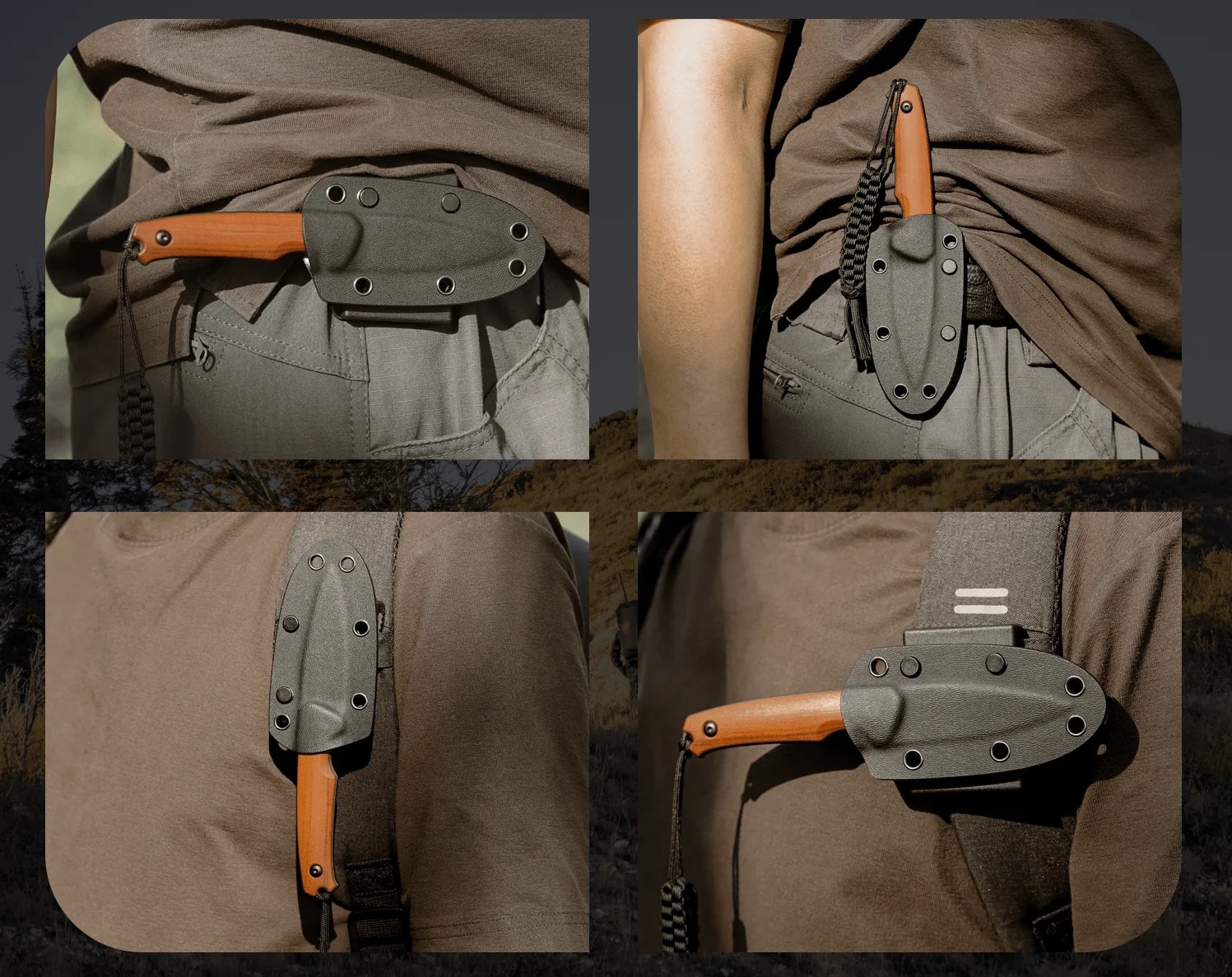 Ніж Civivi Altus Fixed Blade Black Stonewashed 14C28N - Wood