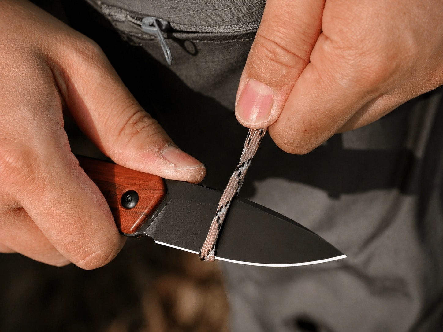 Ніж Civivi Altus Fixed Blade Black Stonewashed 14C28N - Wood