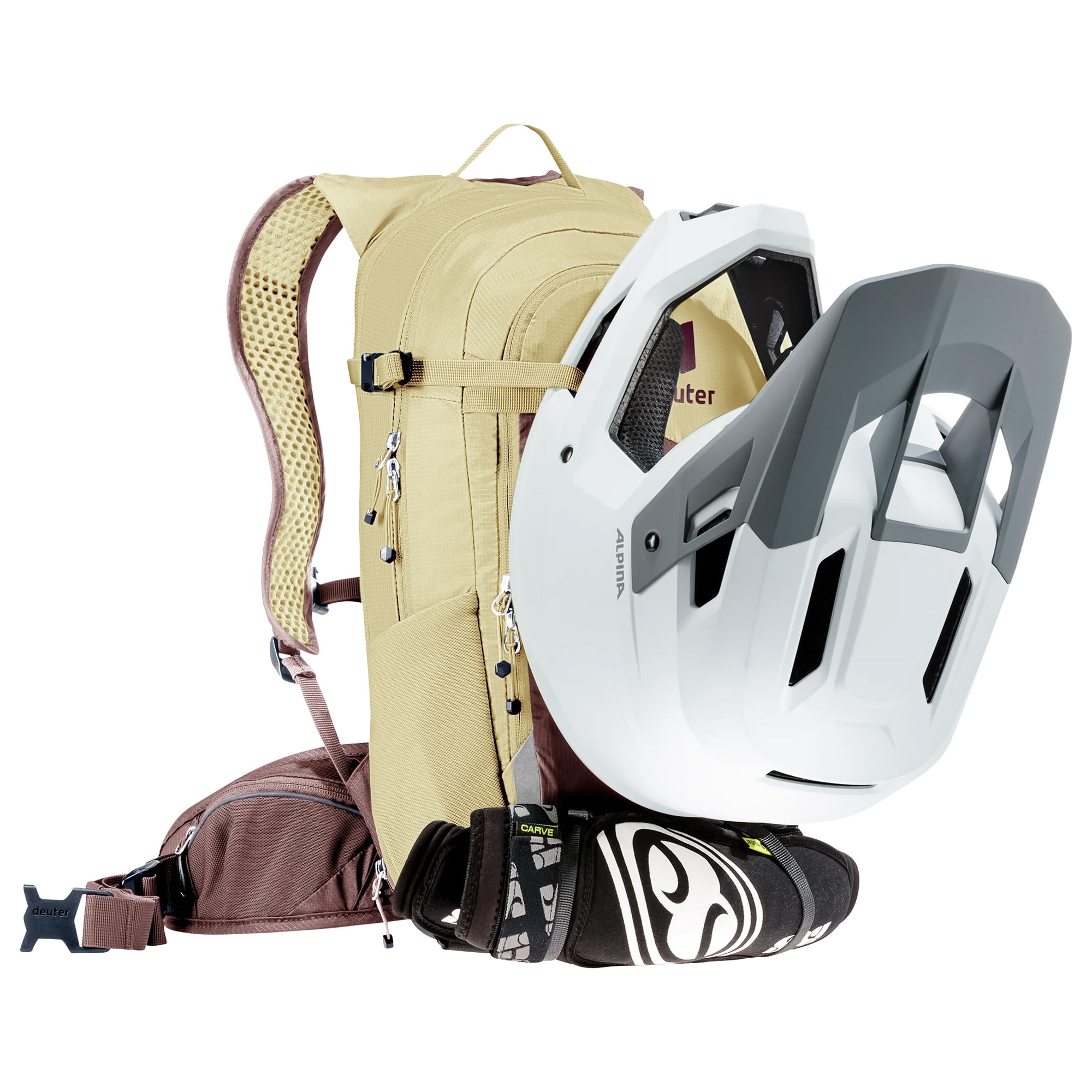 Plecak damski Deuter Comact 12+3 SL - Ashrose Desert