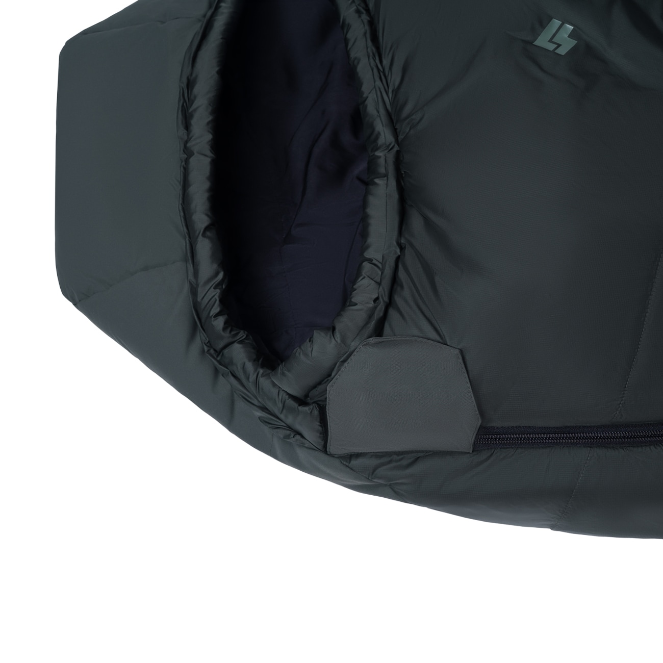 Śpiwór Alpinus Bushcraft 1400 Olive - prawy