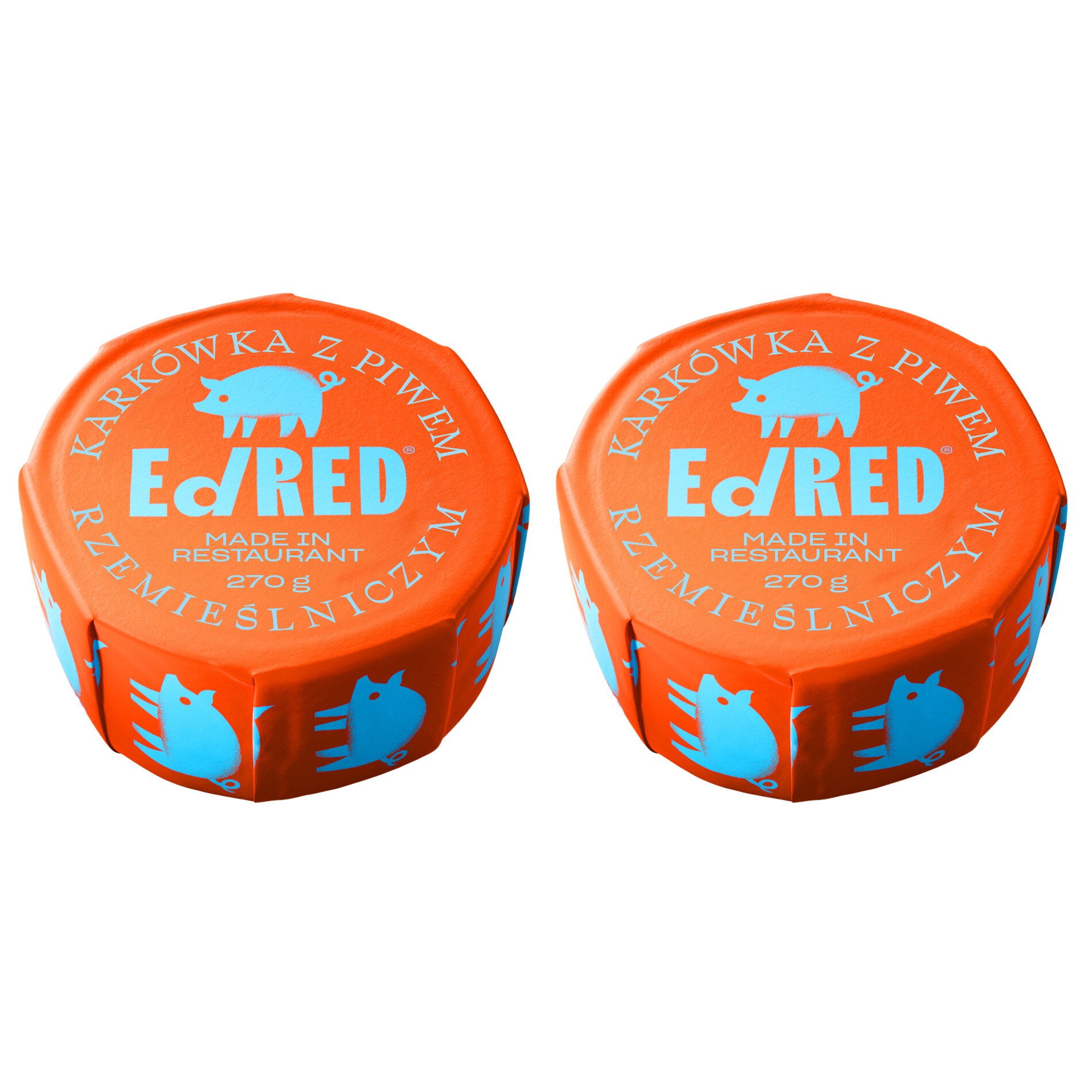 Żywność konserwowana Ed Red - karkówka z piwem rzemieślniczym 270 g - 2 szt.