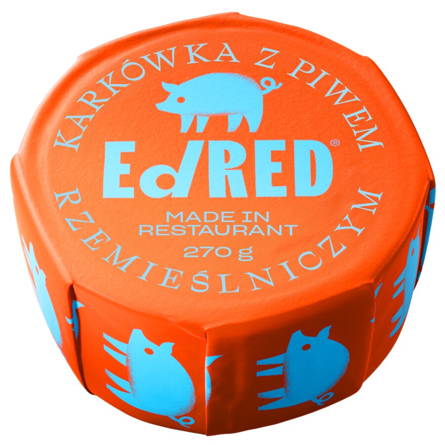 Żywność konserwowana Ed Red - karkówka z piwem rzemieślniczym 270 g - 2 szt.