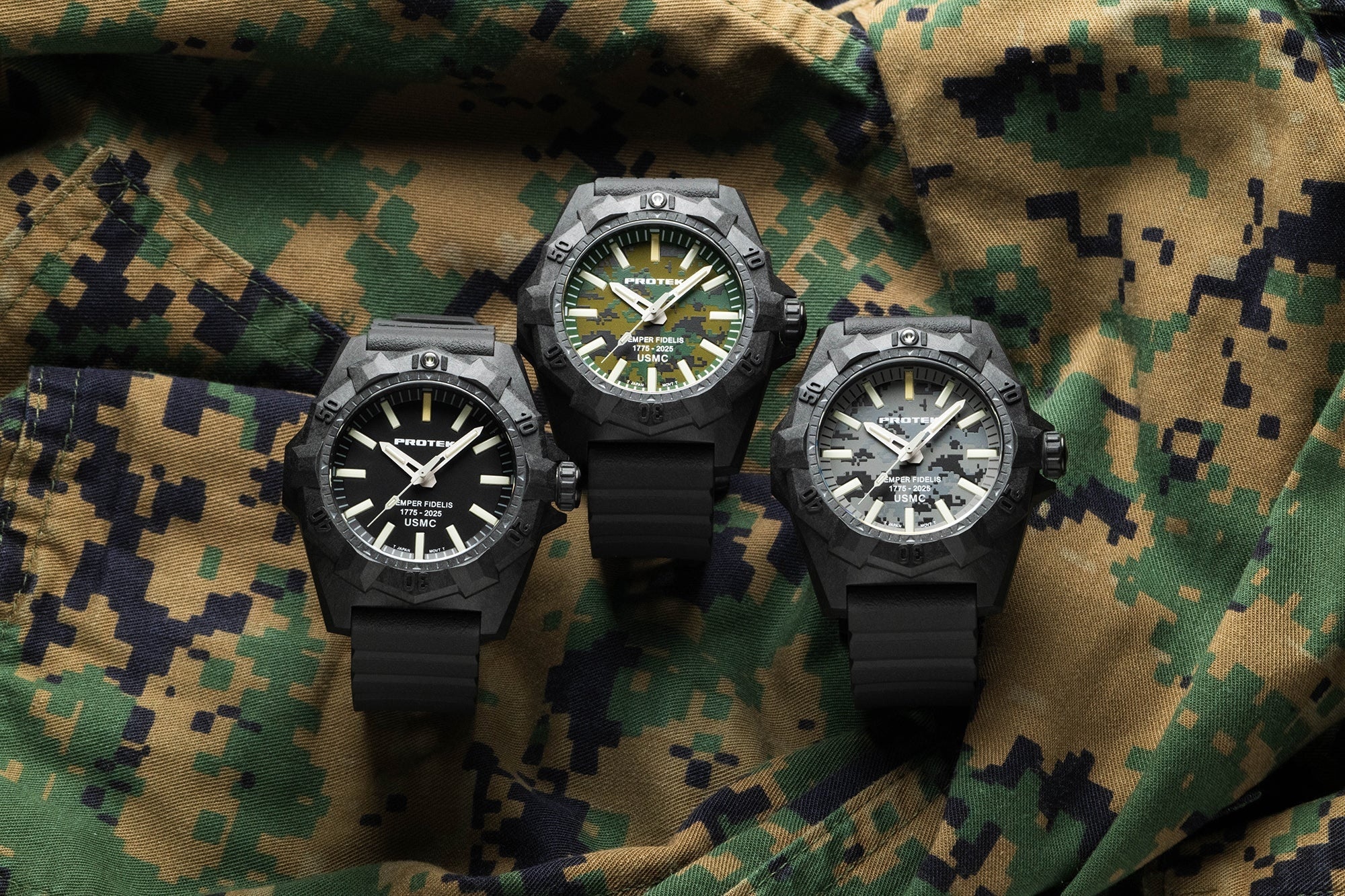 Zegarek ProTek PT4101SF USMC Carbon Dive