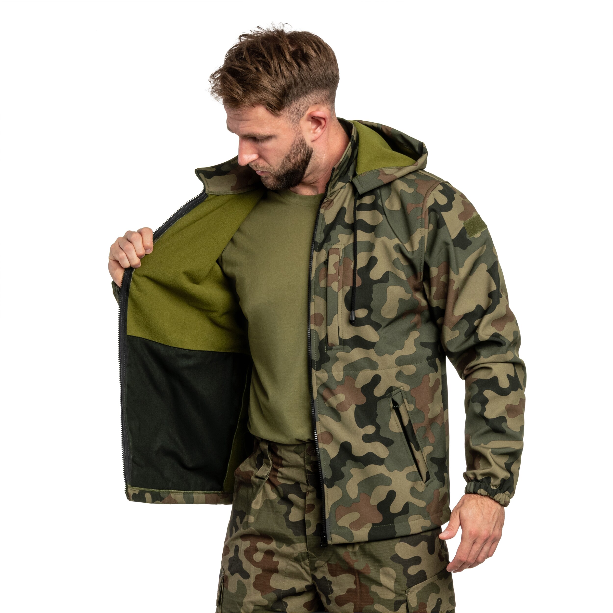 Kurtka MaxPro-Tech Softshell - wz.93 Pantera PL Woodland