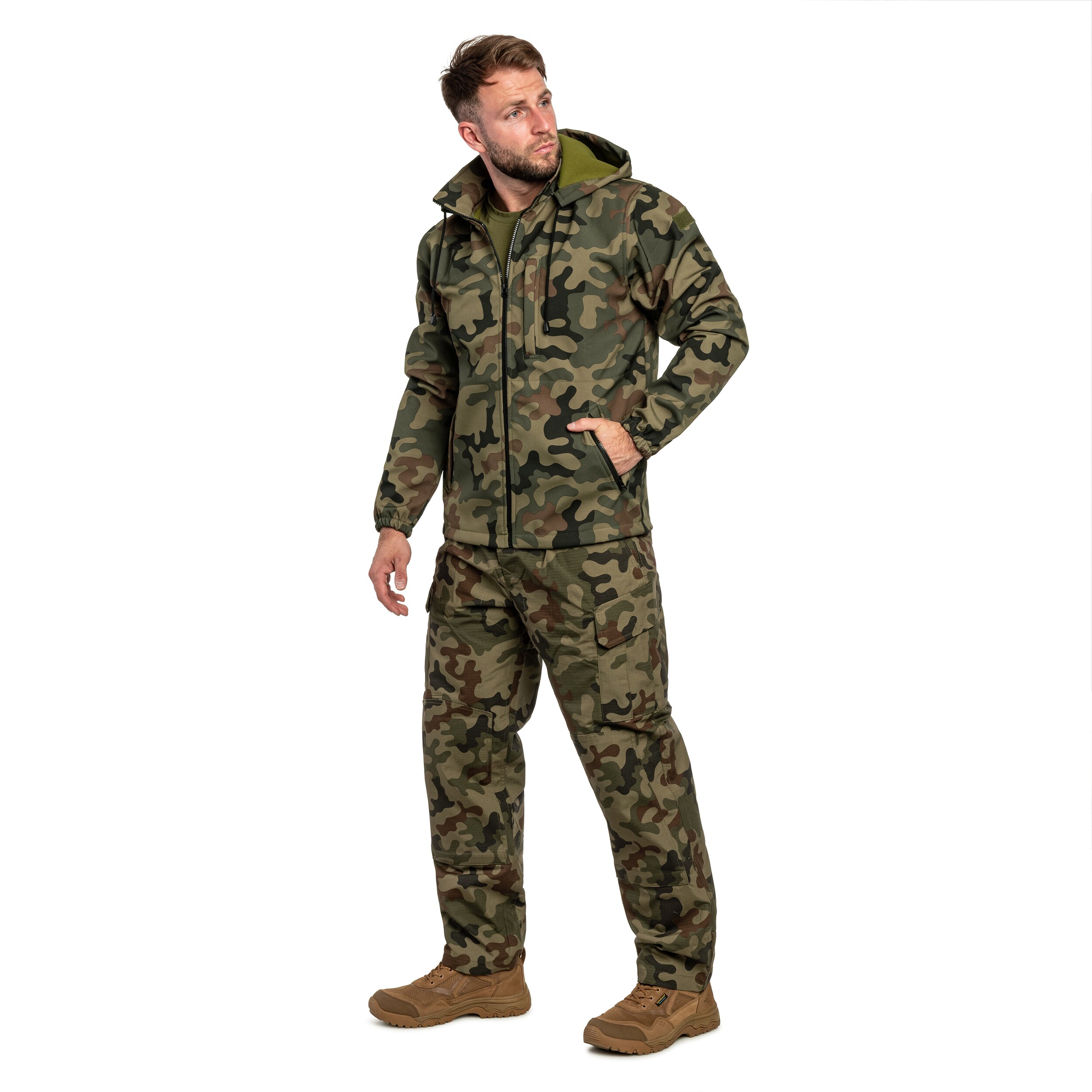 Kurtka MaxPro-Tech Softshell - wz.93 Pantera PL Woodland