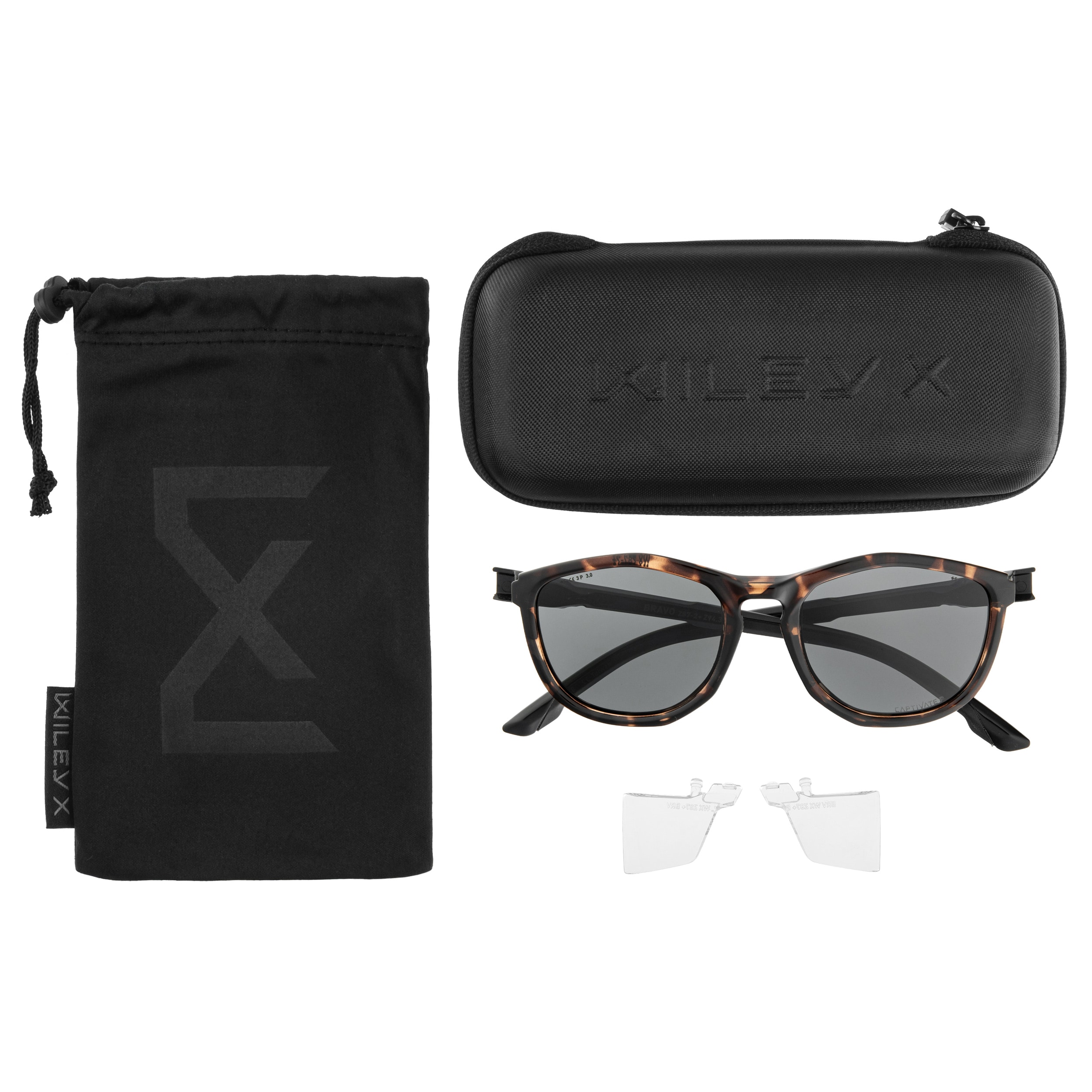 Okulary Wiley X Bravo - Captive Polarized Grey/Tortoise