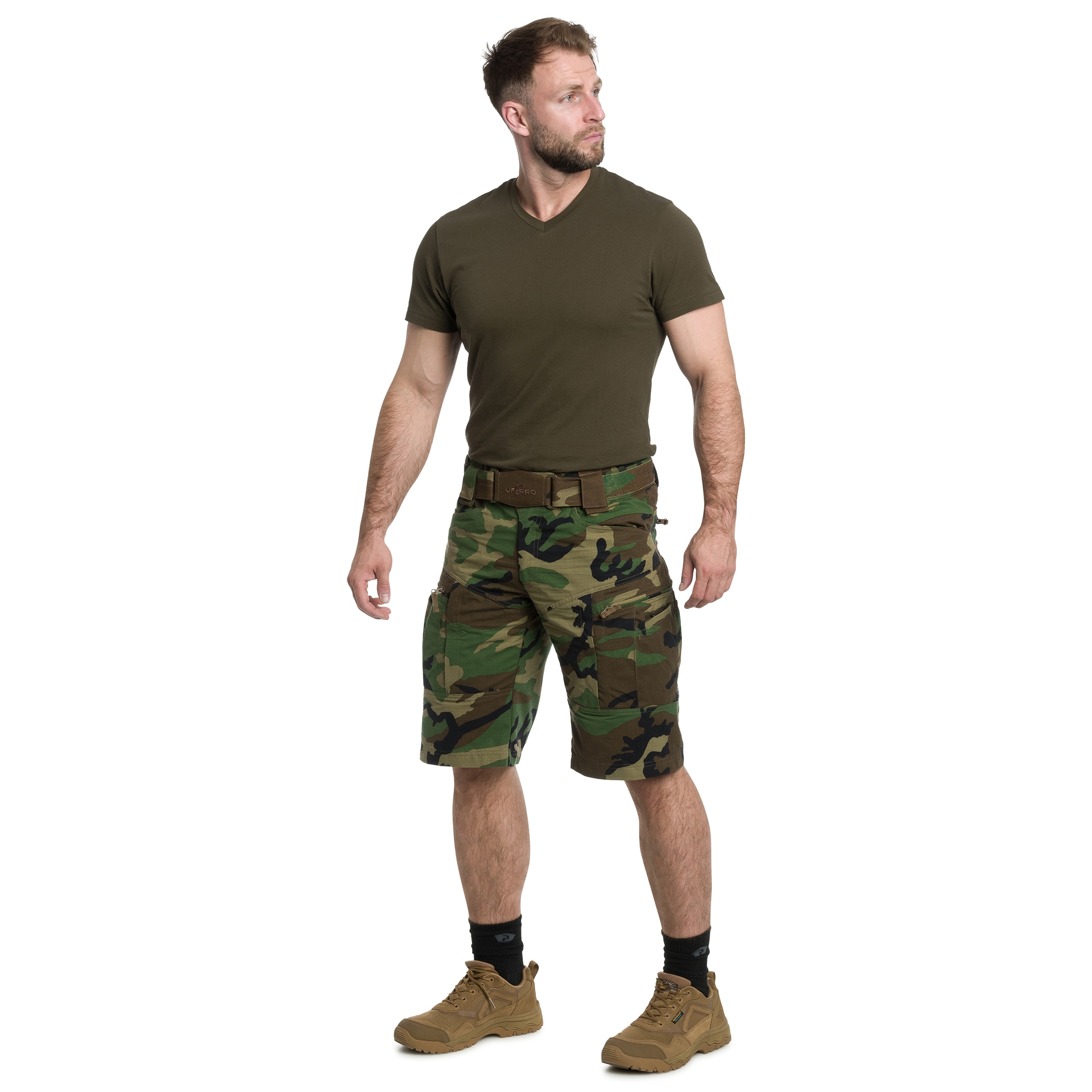 Szorty UF PRO P-40 Gen.2 Tactical - Woodland