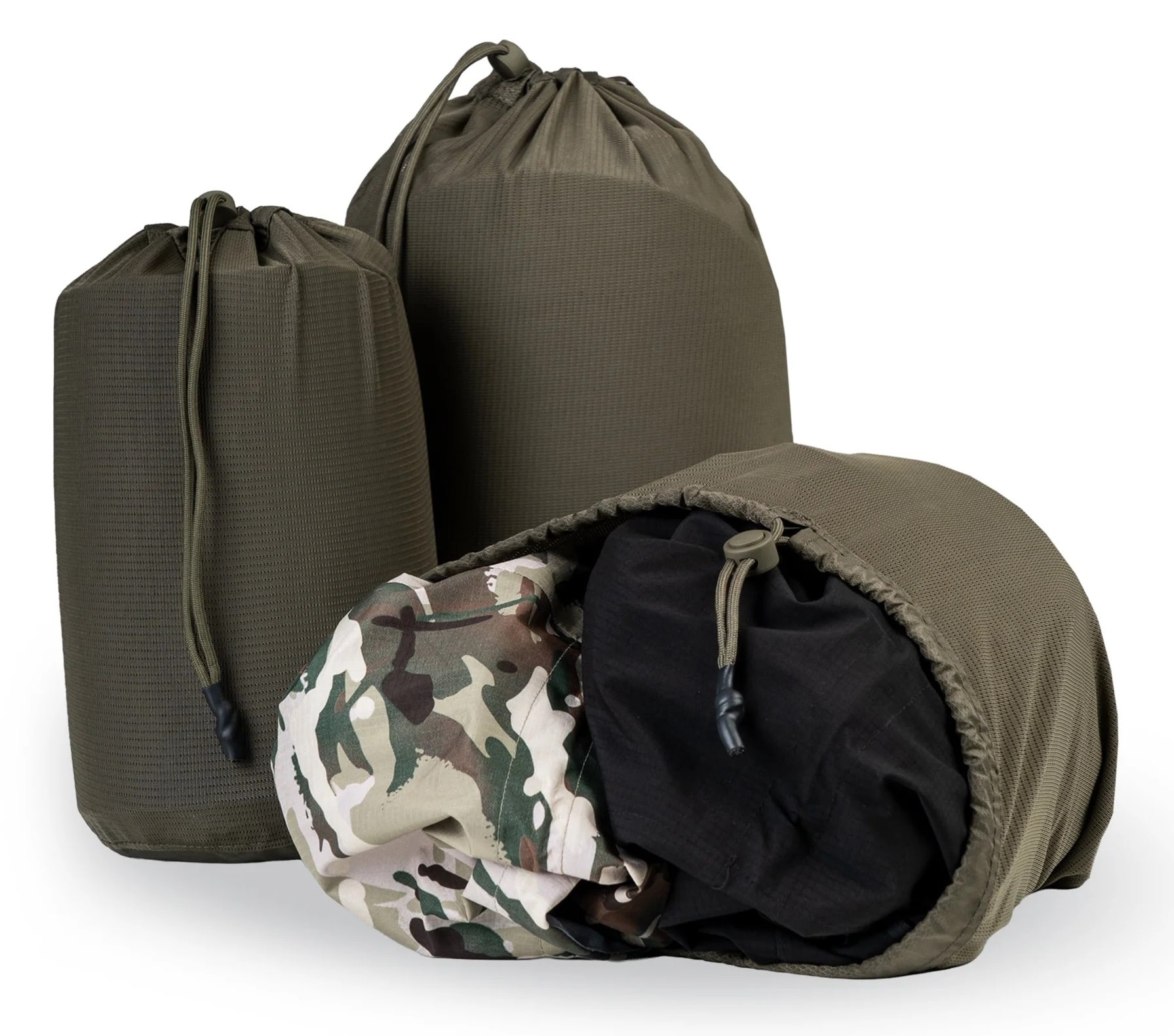Worki transportowe Highlander Forces Paksak Net Set Ranger Green - 3 szt.