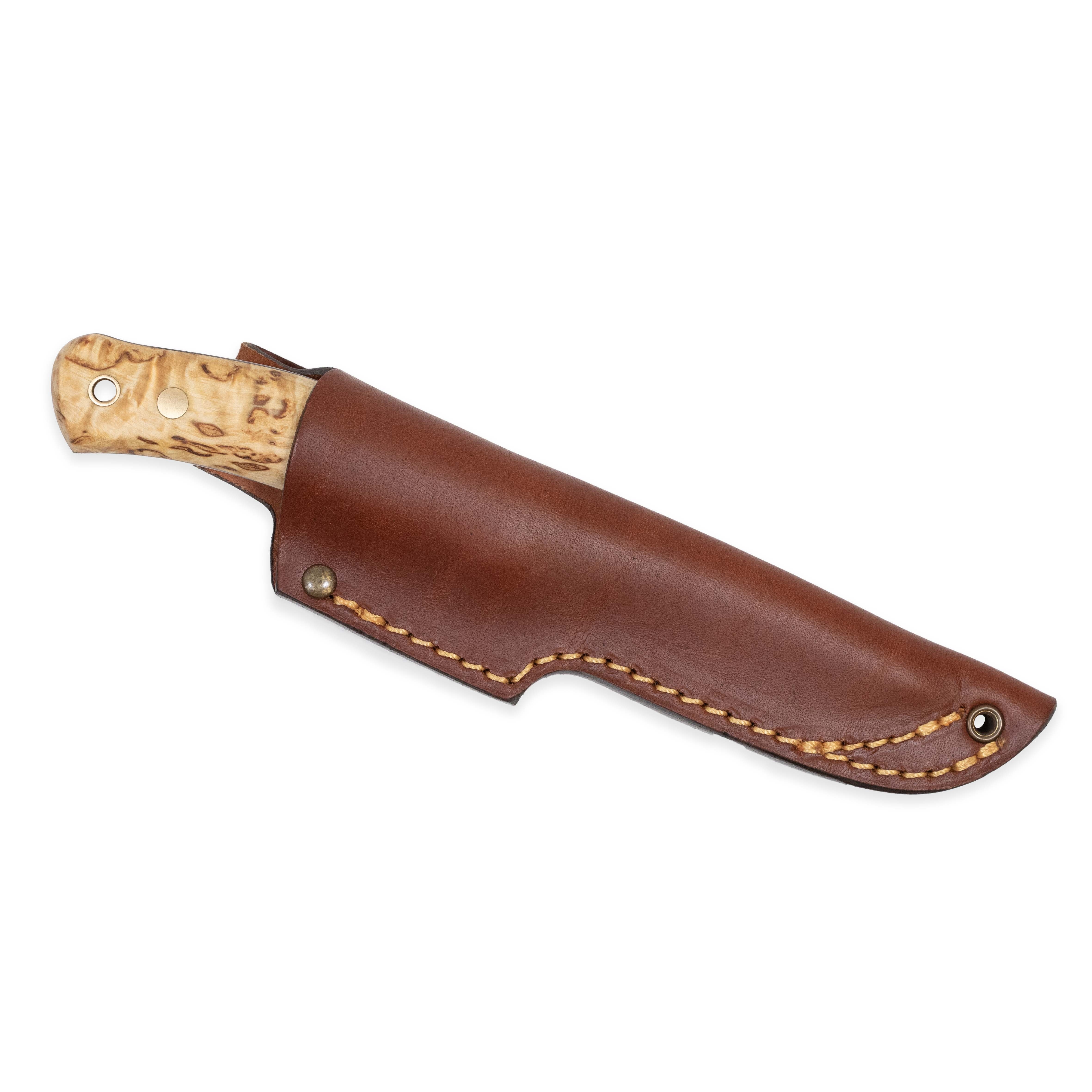 Nóż Casstrom No.10 SFK Curly Birch Sleipner Leather