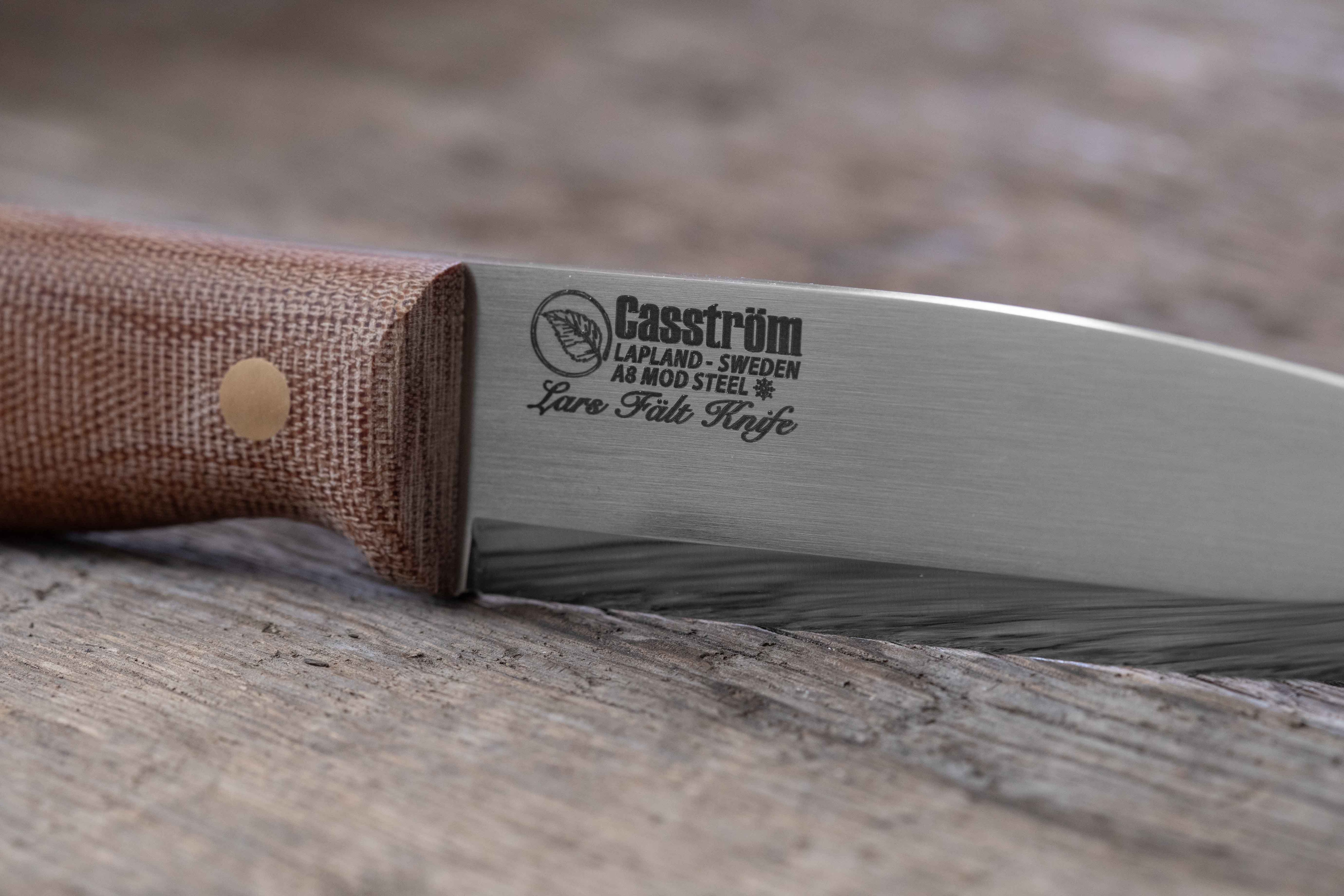 Nóż Casstrom Lars Falt Canvas Micarta A8 Mod Kydex