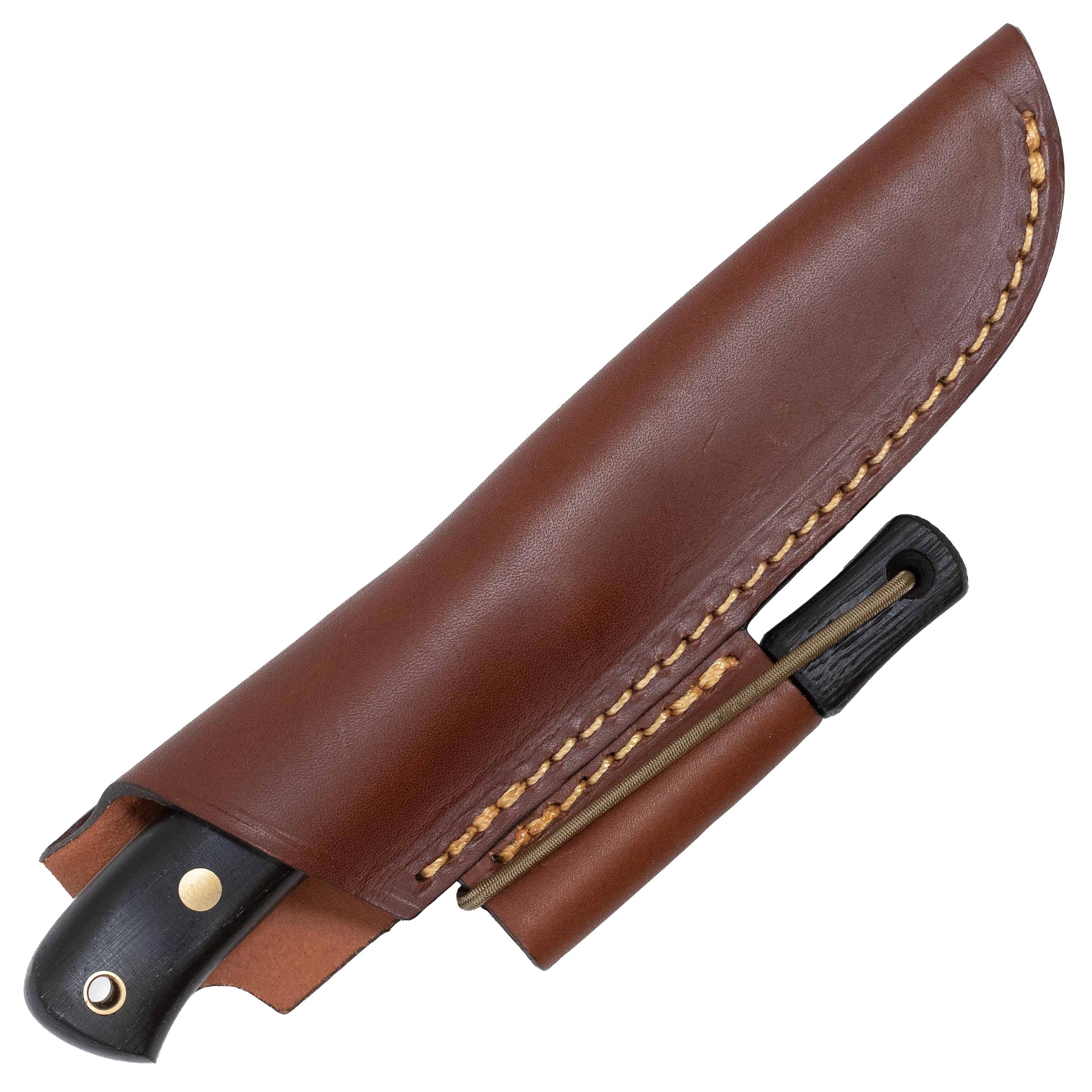 Nóż Casstrom Woodsman Bog Oak Sleipner z krzesiwem
