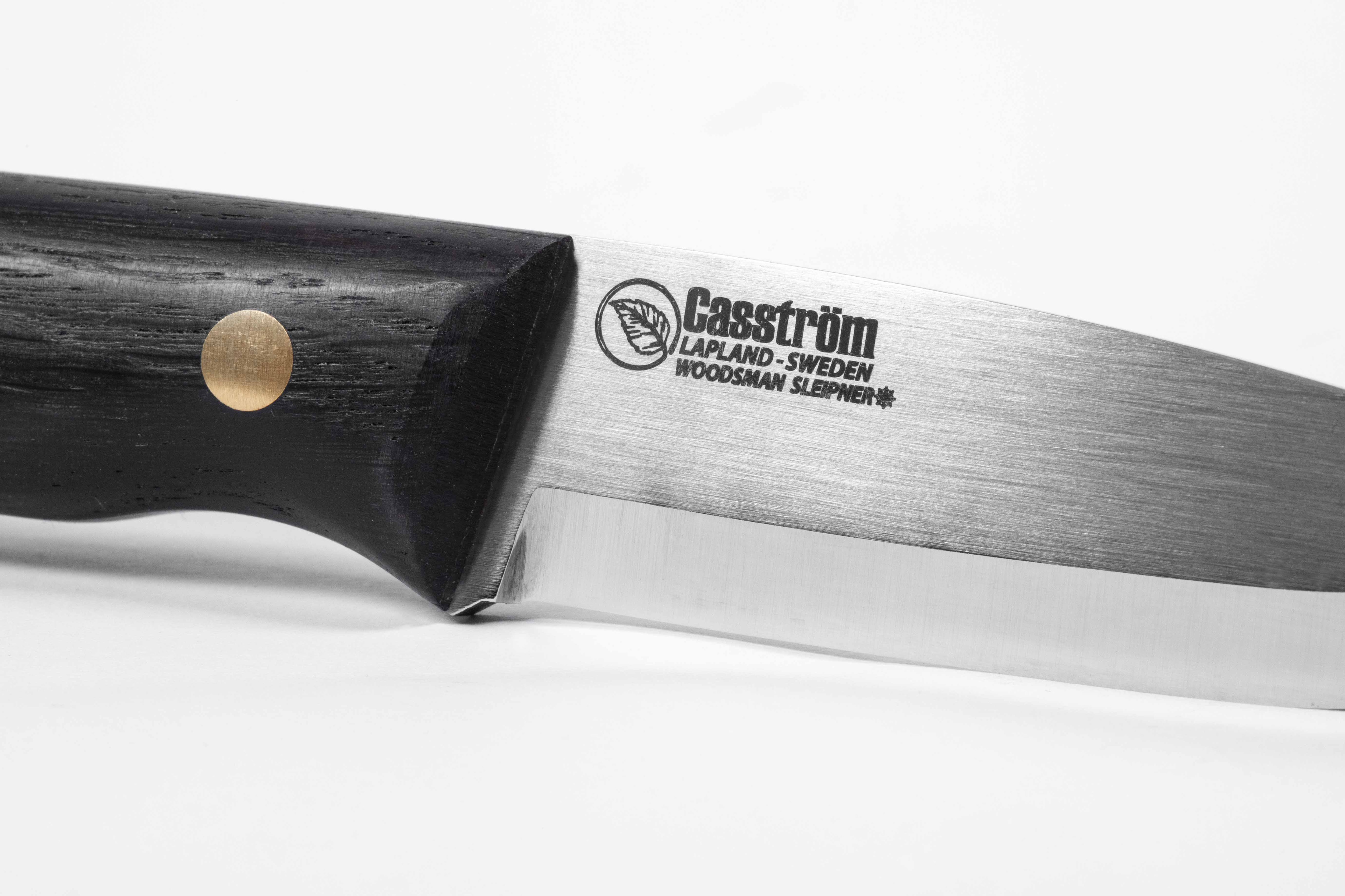Nóż Casstrom Woodsman Bog Oak Sleipner z krzesiwem