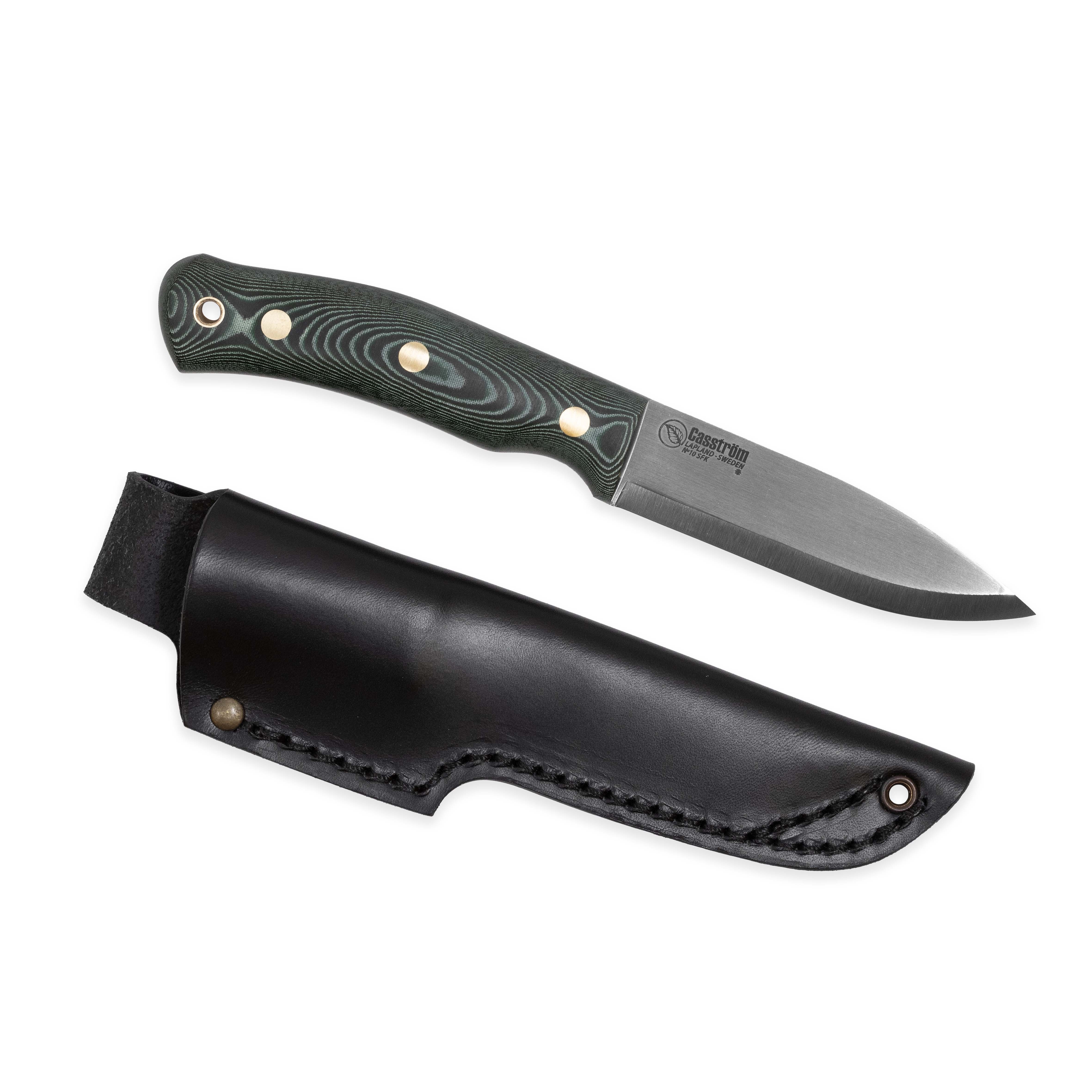 Nóż Casstrom No.10 SFK Green Micarta Sleipner Leather