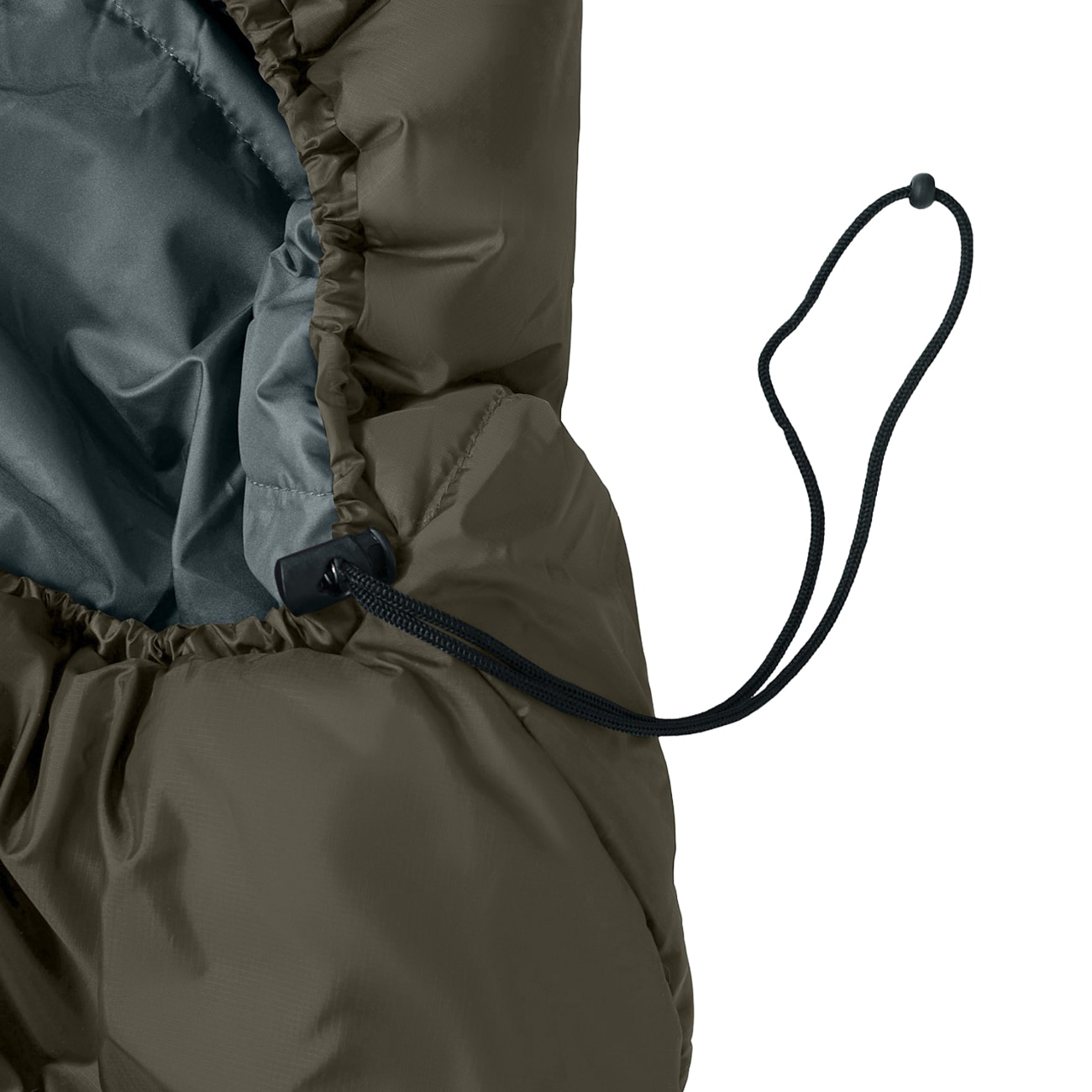Śpiwór Alpinus Wide & Long Fiber Pro 1250 Oliwkowy - prawy