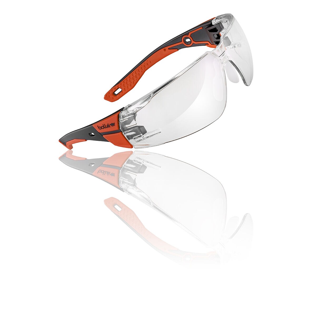 Okulary taktyczne Bolle Rush+ 2.0 Medium/Large - Red/Clear