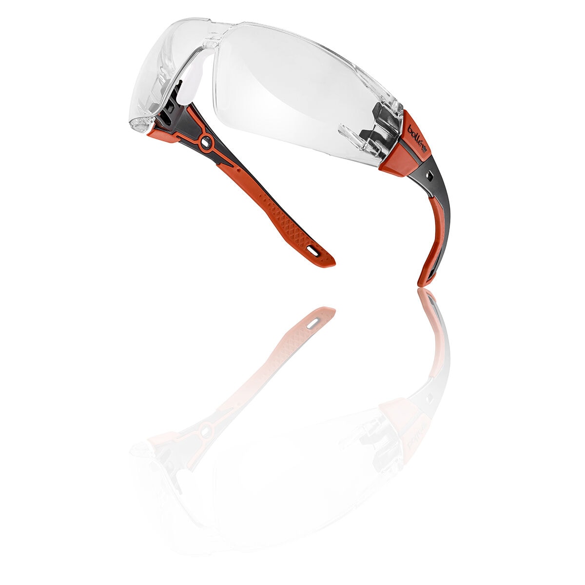 Okulary taktyczne Bolle Rush+ 2.0 Medium/Large - Red/Clear