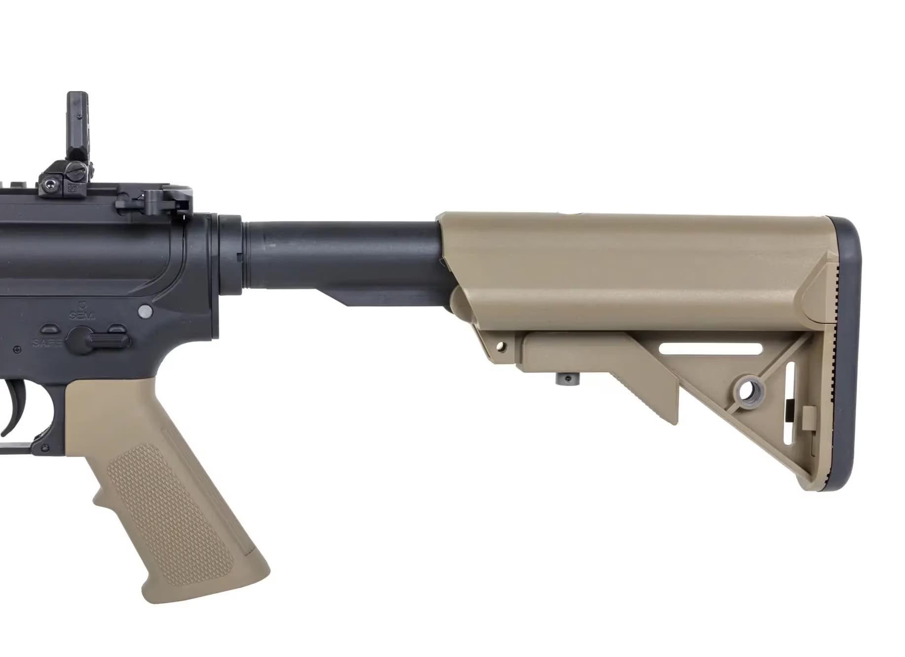 Karabinek szturmowy AEG Specna Arms SA-F03 Flex Gate X-ASR Gen.2 Half-Tan + akumulator i ładowarka + kulki - zestaw