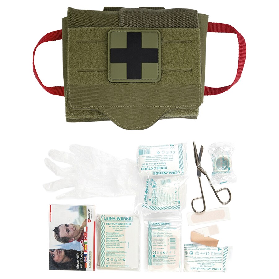 Apteczka Mil-Tec IFAK Quick Draw Pack z wyposażeniem - Olive