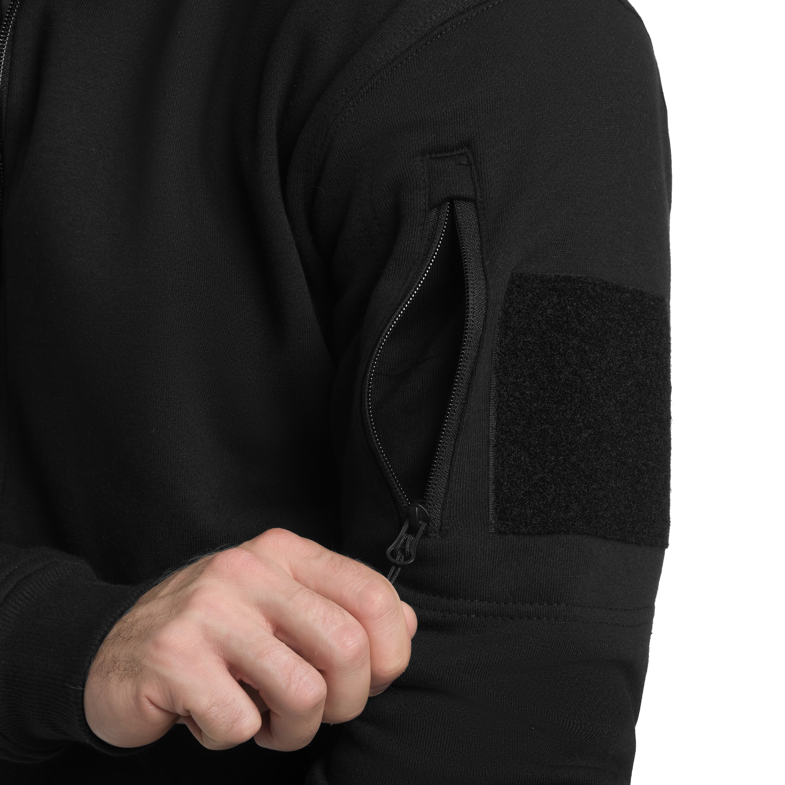 Кофта Mil-Tec Tactical Sweatjacket - Black