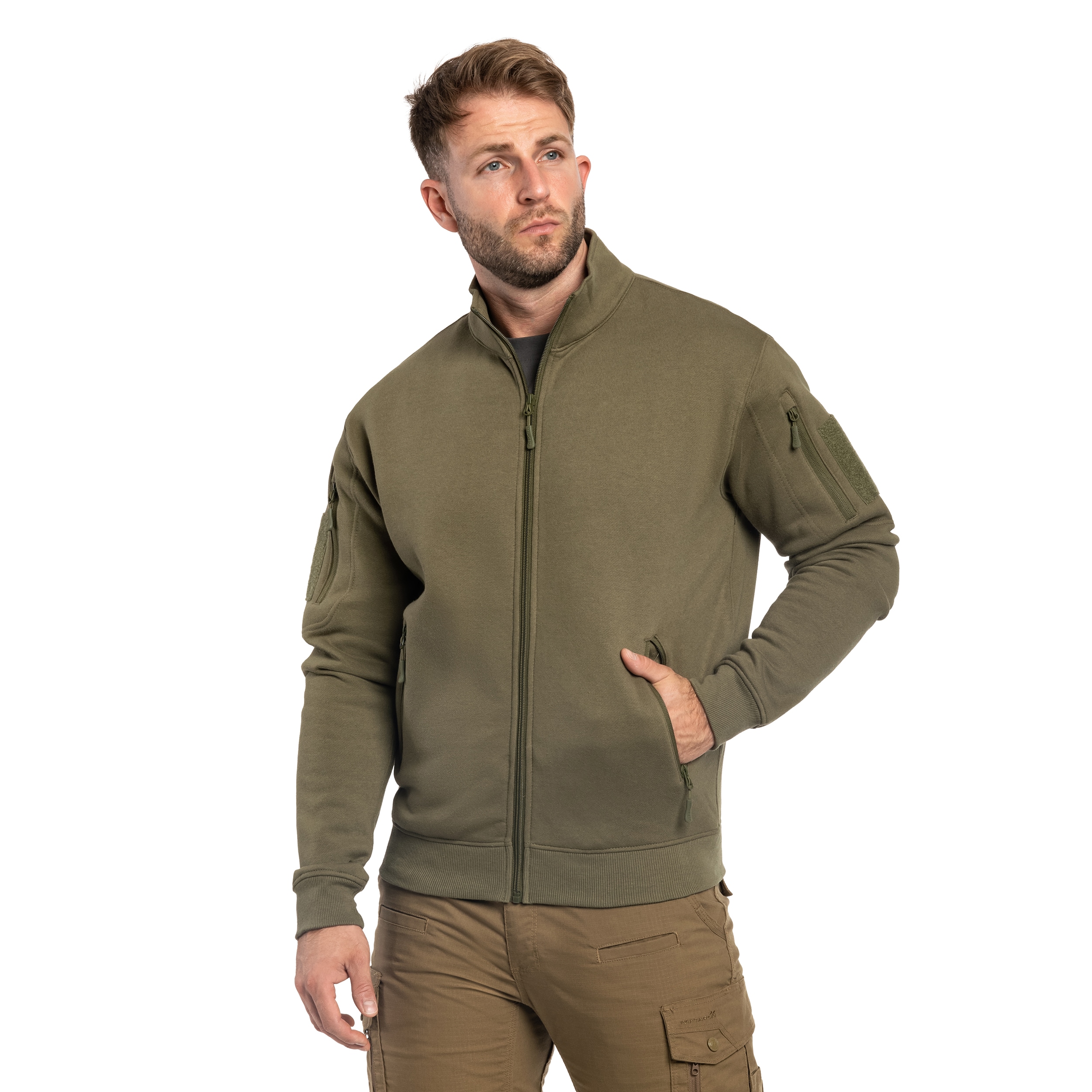 Bluza Mil-Tec Tactical Sweatjacket - Ranger Green