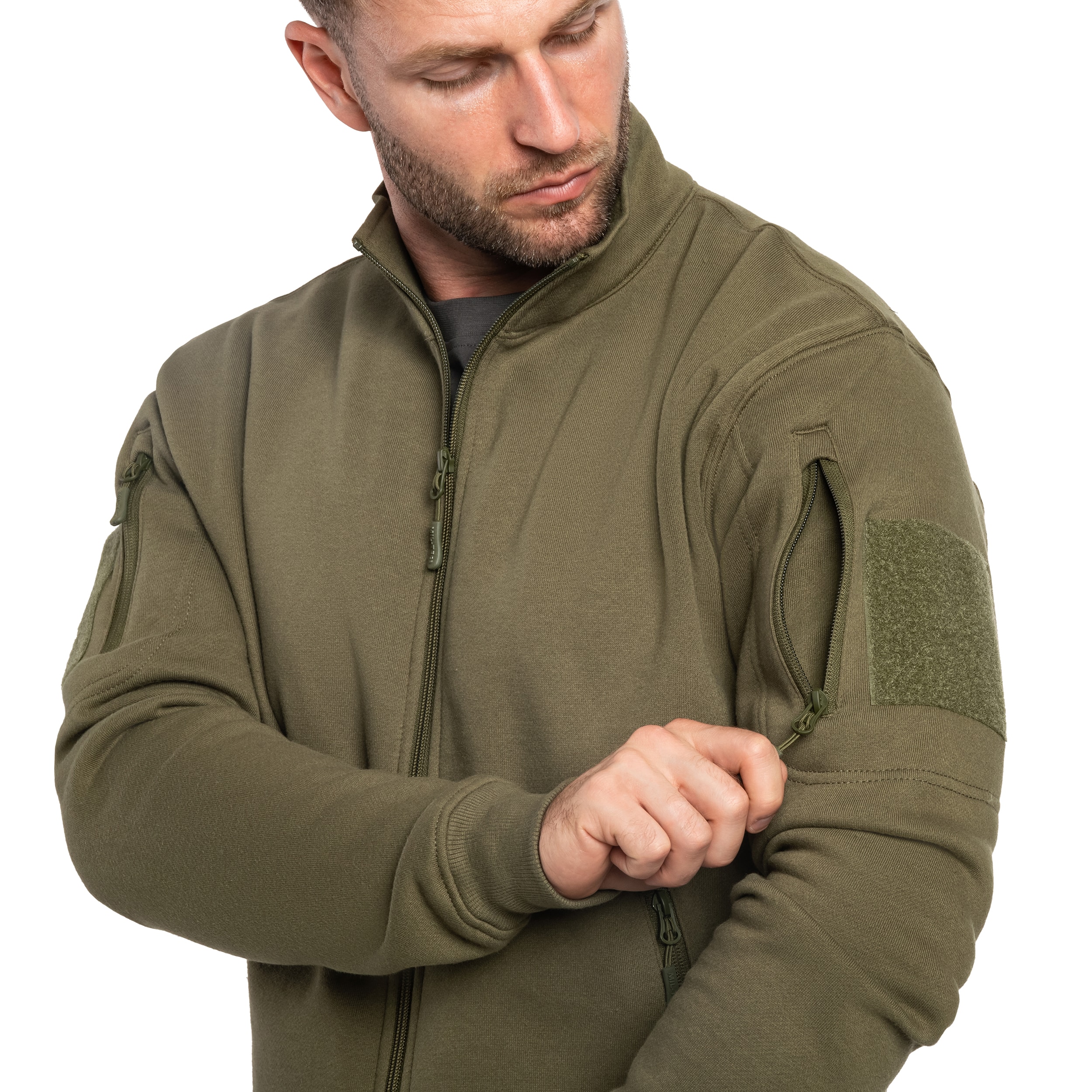 Bluza Mil-Tec Tactical Sweatjacket - Ranger Green