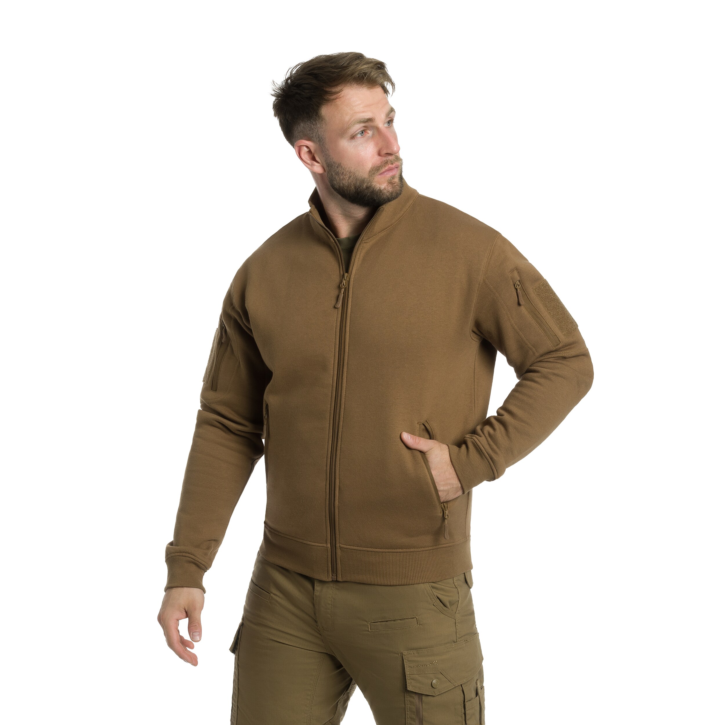 Кофта Mil-Tec Tactical Sweatjacket - Dark Coyote