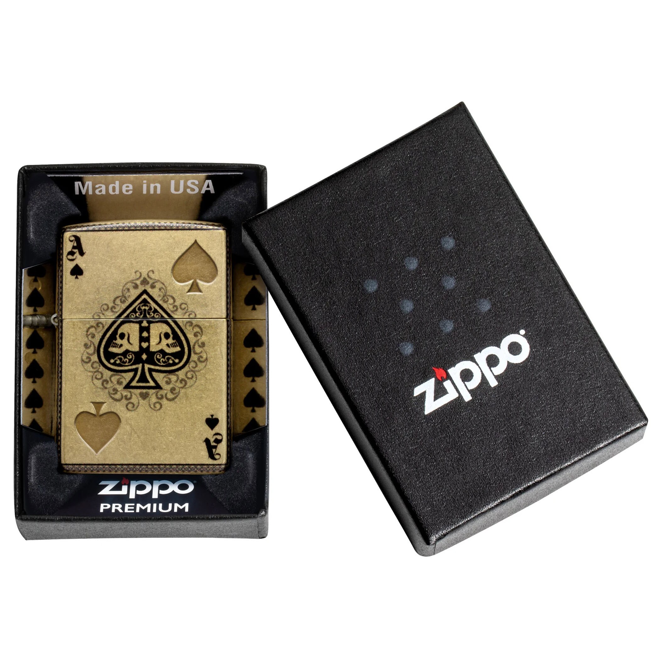Zapalniczka benzynowa Zippo Ace of Skulls
