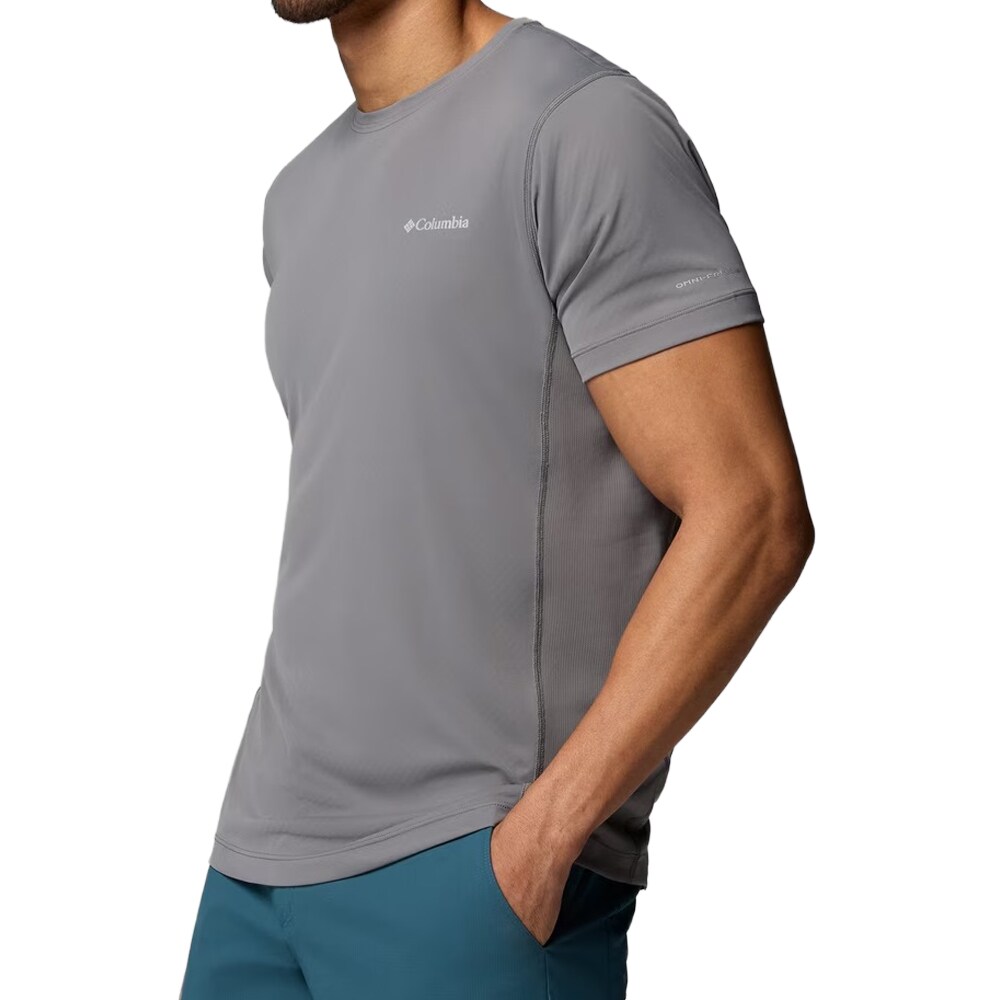 Koszulka termoaktywna Columbia Zero Rules Light Technical Short Sleeve - City Grey