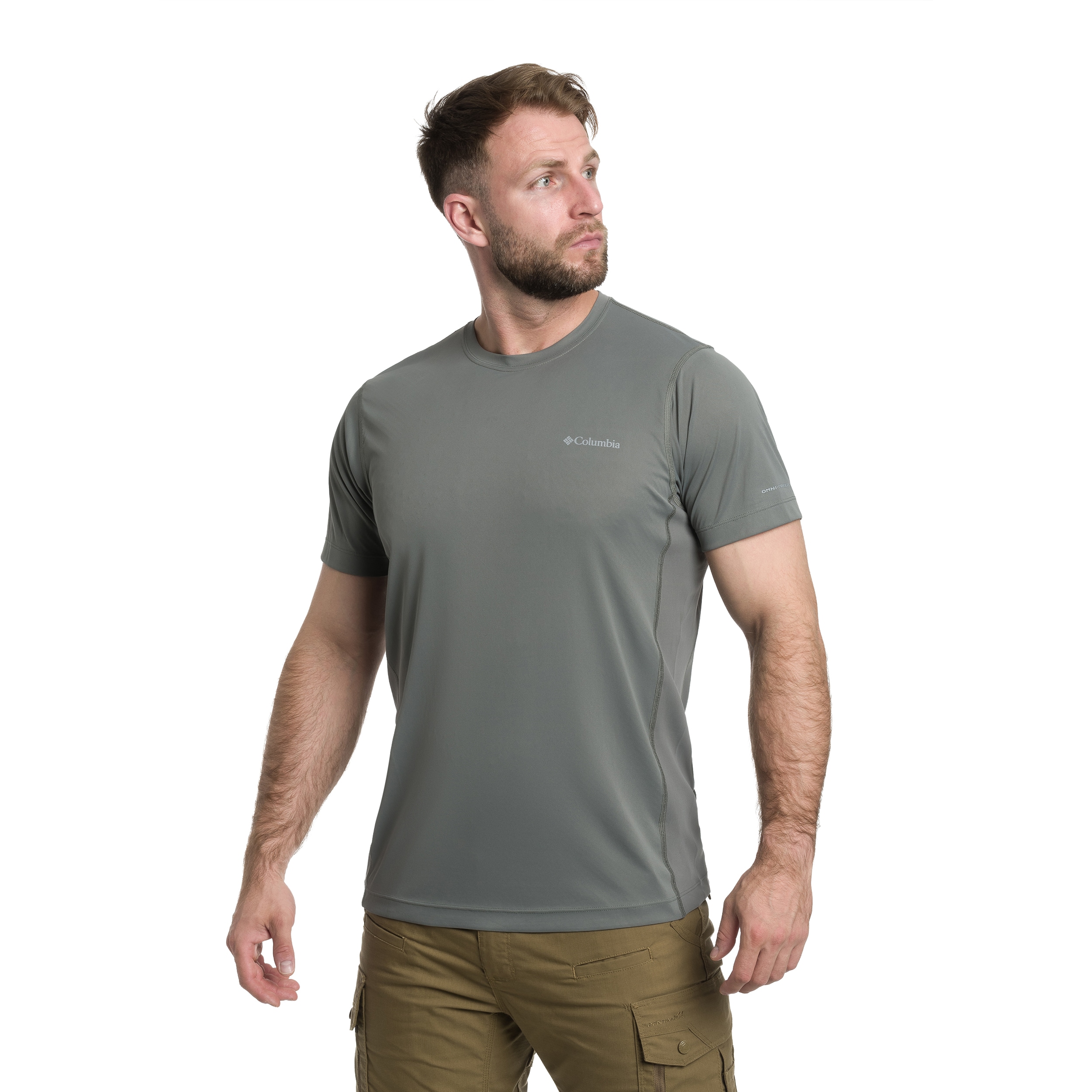 Koszulka termoaktywna Columbia Zero Rules Light Technical Short Sleeve - City Grey