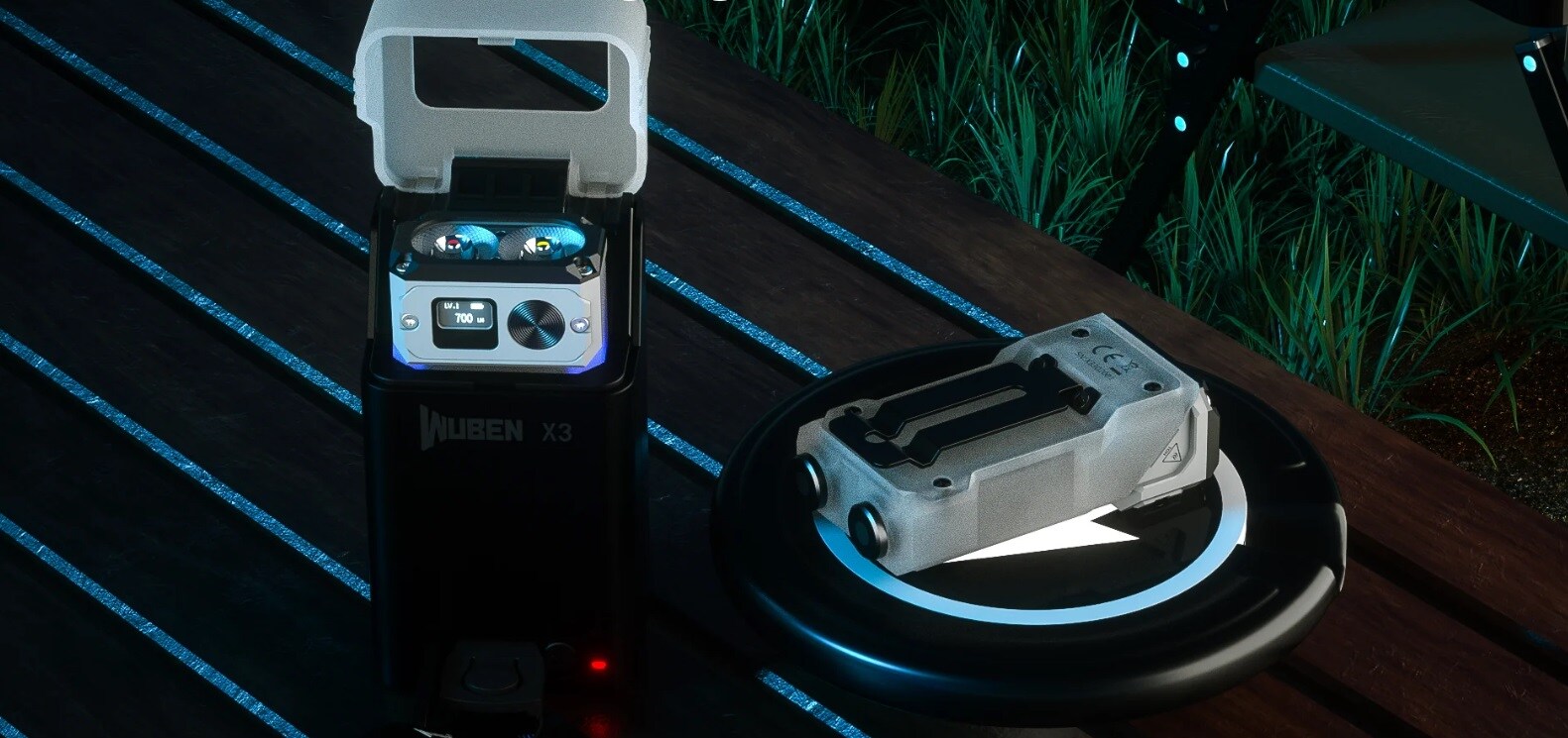Latarka Wuben X3 Pro White + Aluminum Charging Box - 700 lumenów