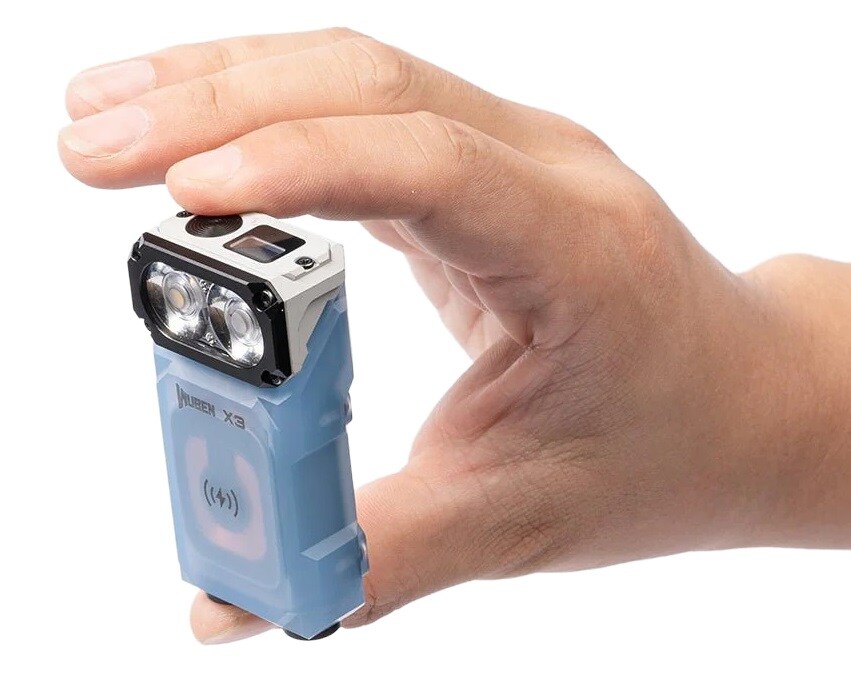 Latarka Wuben X3 Pro Blue + Aluminum Charging Box - 700 lumenów