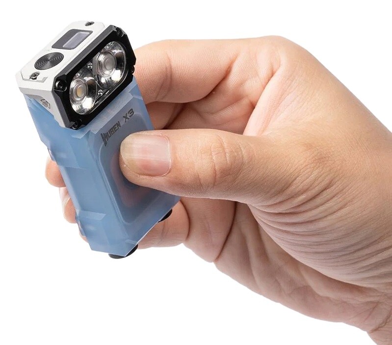 Latarka Wuben X3 Pro Blue + Aluminum Charging Box - 700 lumenów