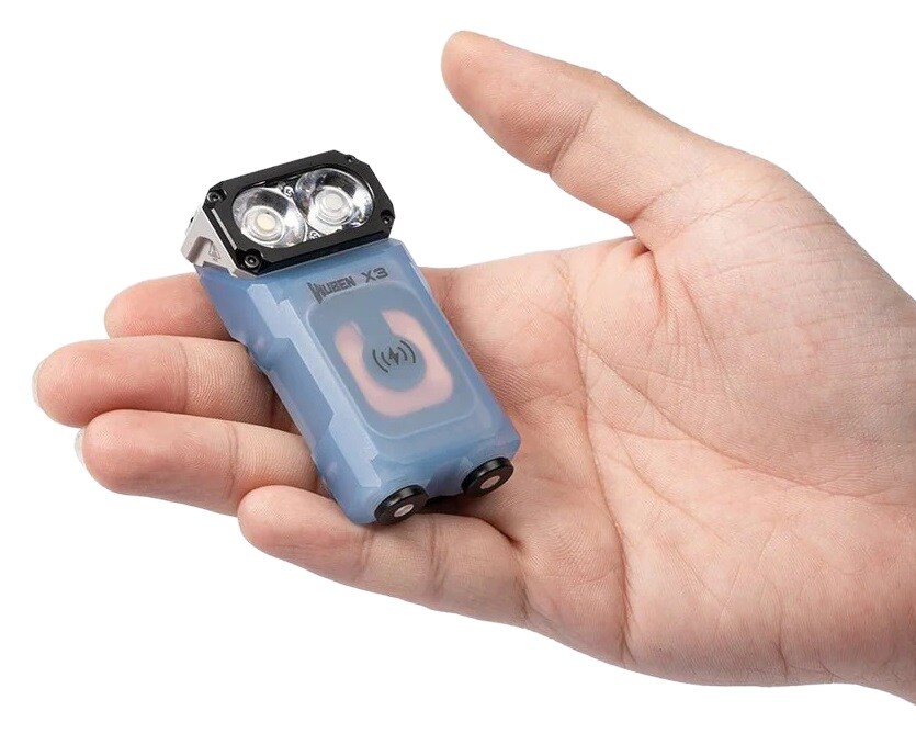 Latarka Wuben X3 Pro Blue + Aluminum Charging Box - 700 lumenów