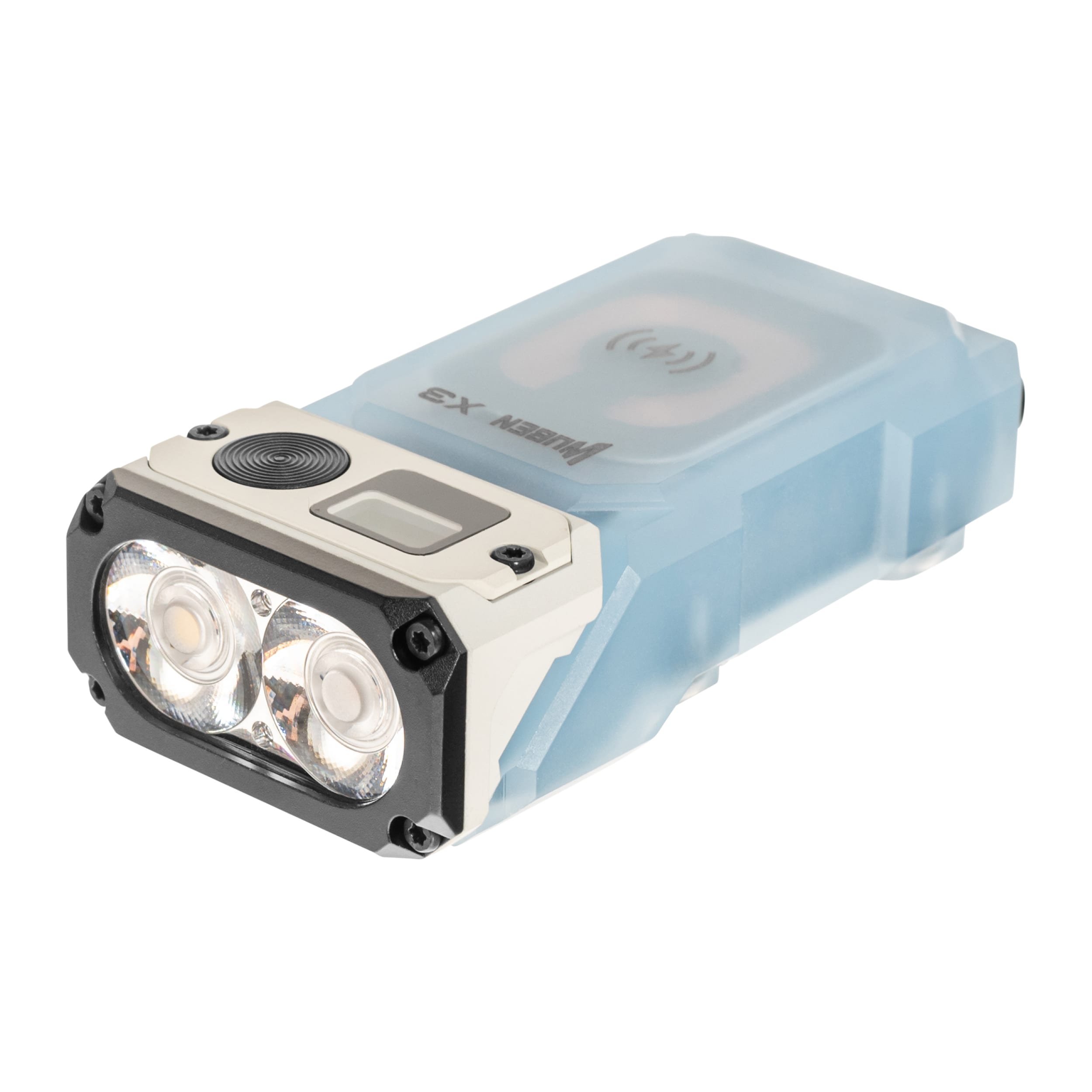Wuben X3 Pro Flashlight Blue + Aluminum Charging Box - 700 lumens