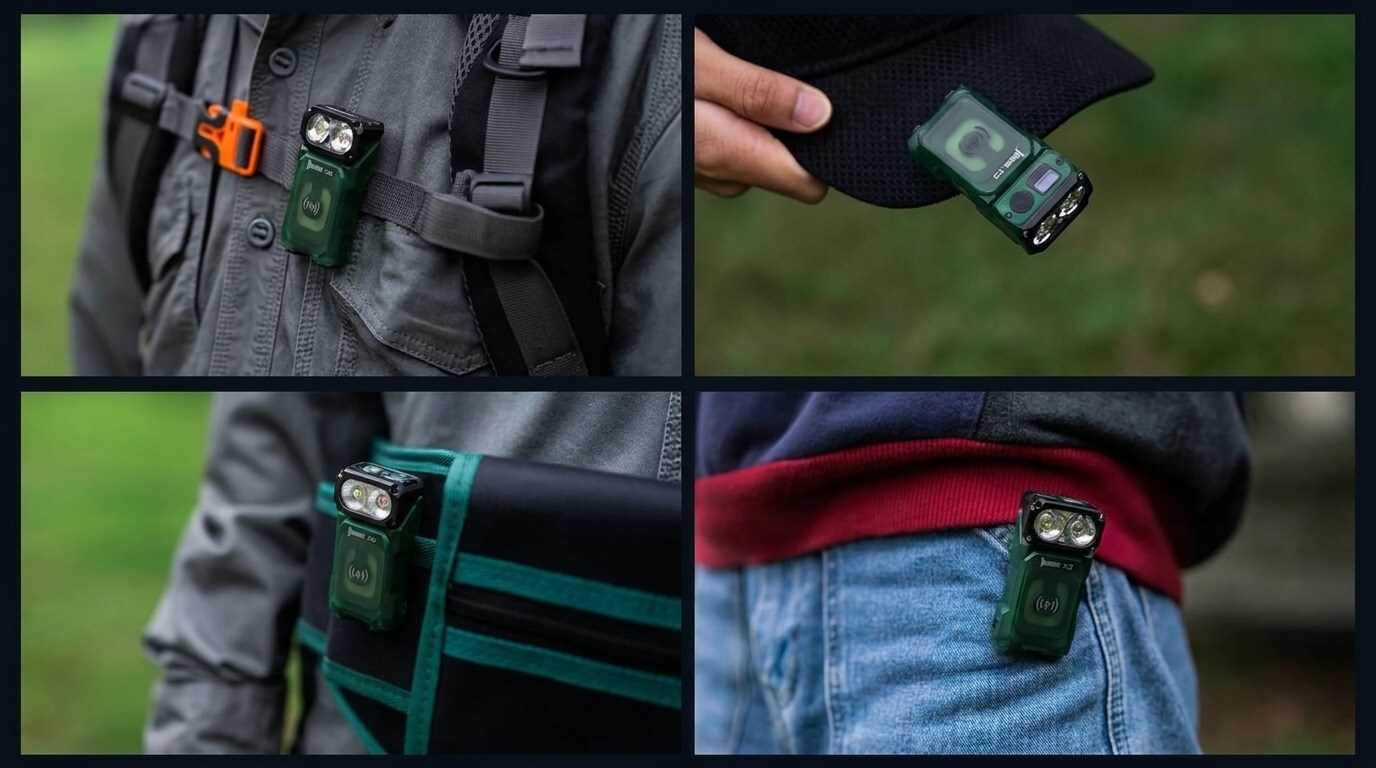 Latarka Wuben X3 Pro Green + Aluminum Charging Box - 700 lumenów