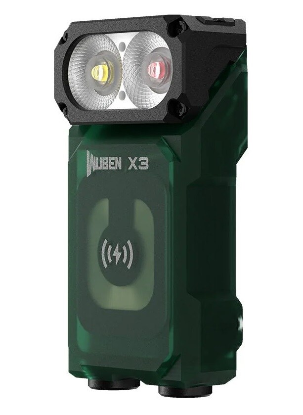 Latarka Wuben X3 Pro Green + Aluminum Charging Box - 700 lumenów