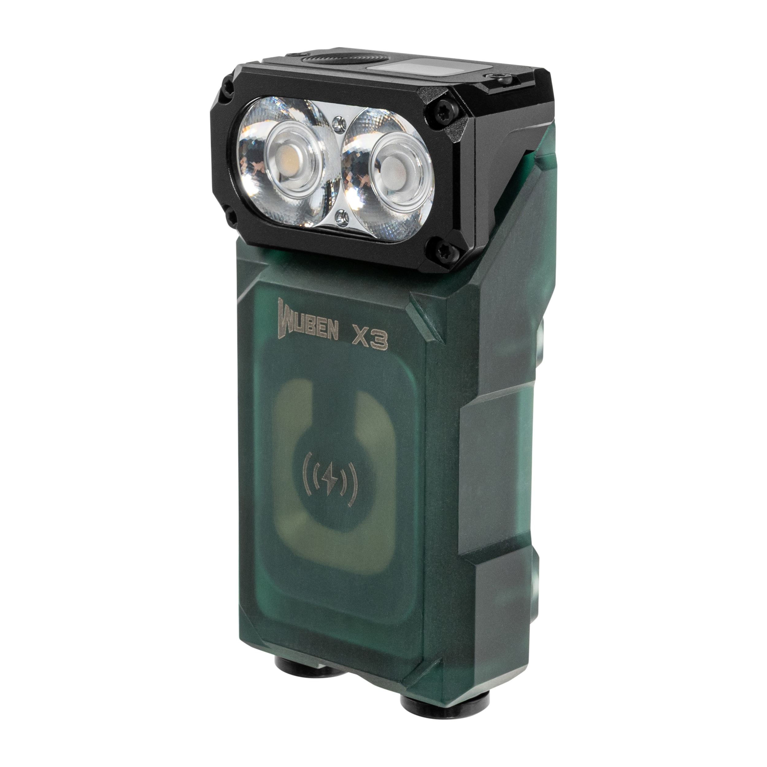 Wuben X3 Pro Flashlight Green + Aluminum Charging Box - 700 lumens