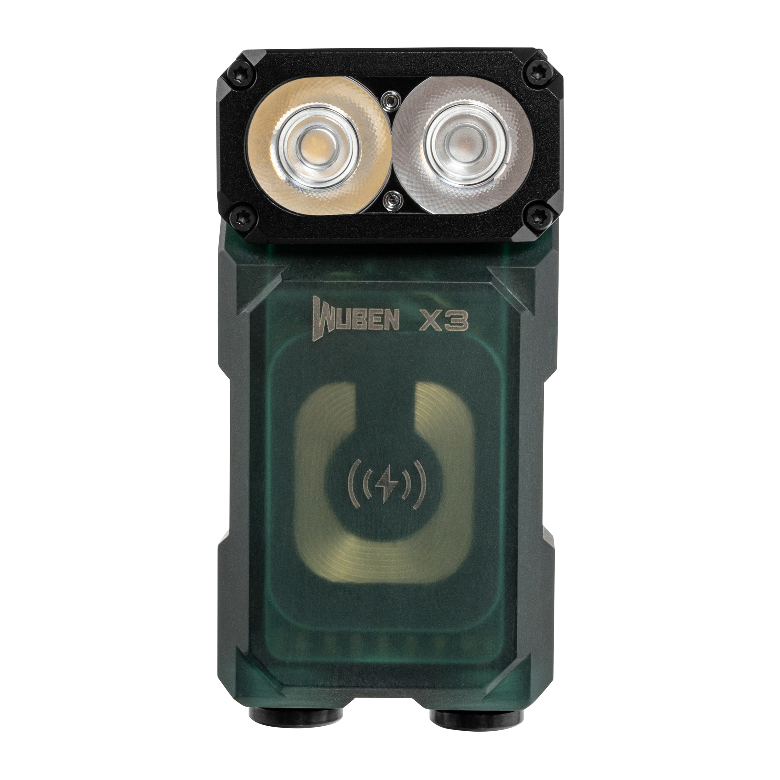 Wuben X3 Pro Flashlight Green + Aluminum Charging Box - 700 lumens