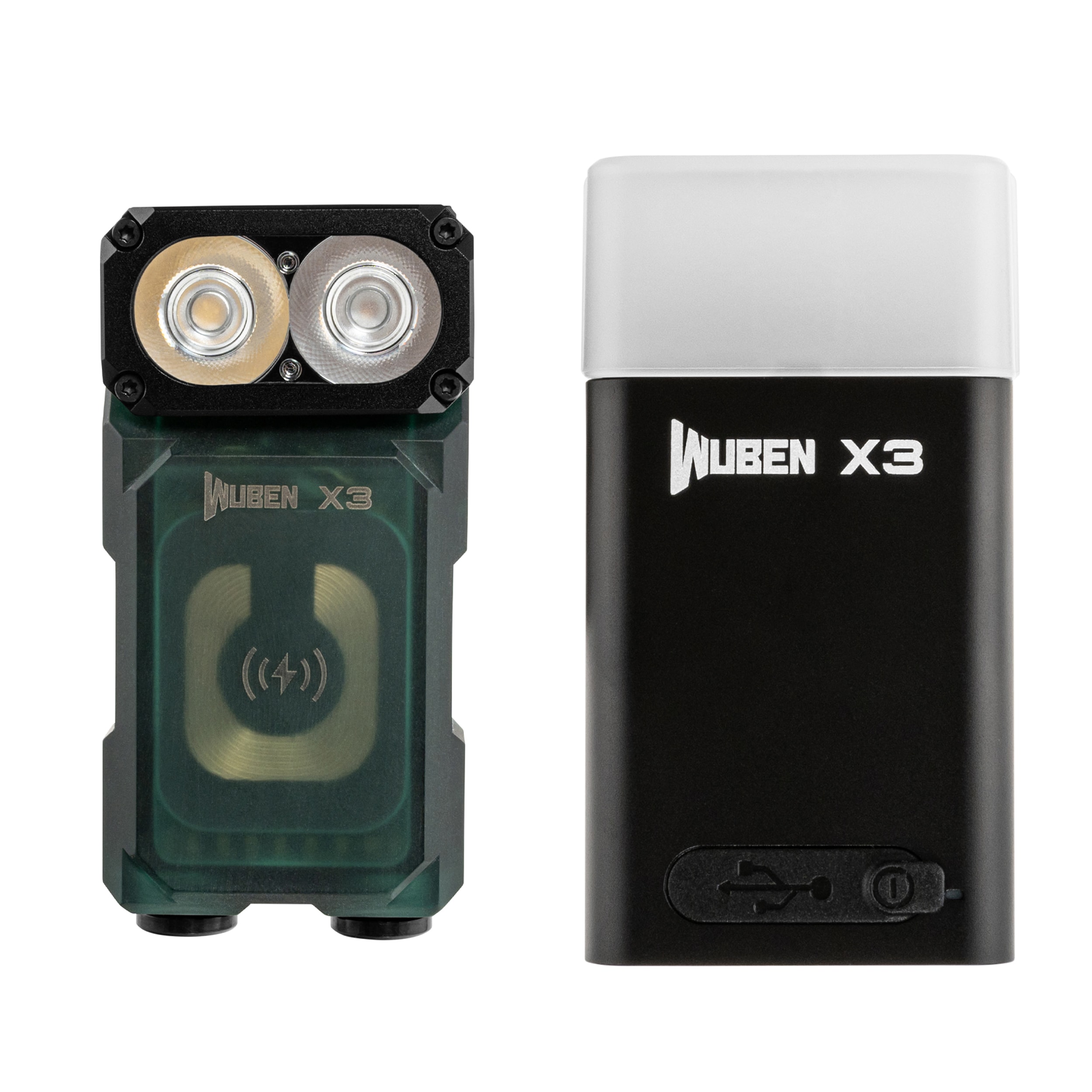 Ліхтарик Wuben X3 Pro Green + Aluminum Charging Box - 700 люменів